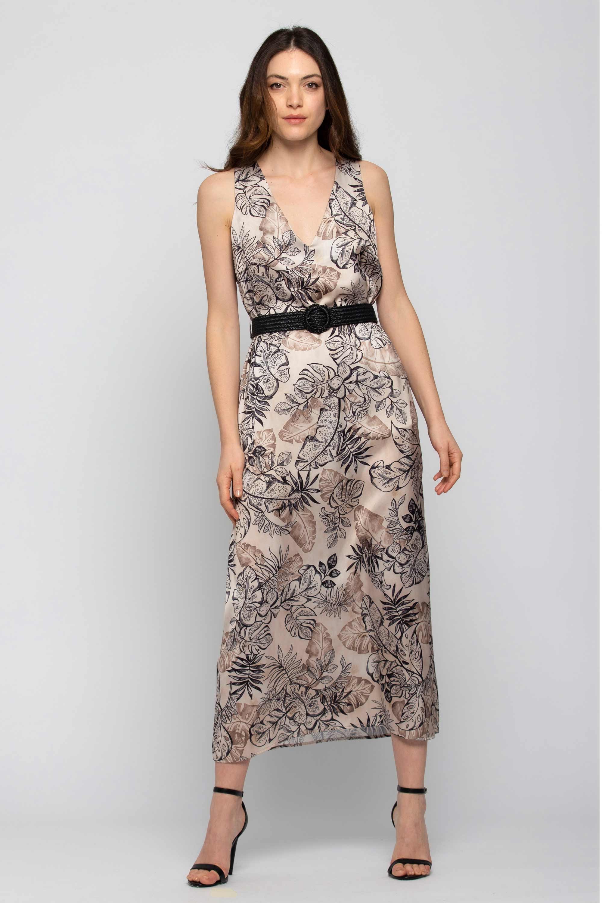 LONG  DRESS  WITH PRINT