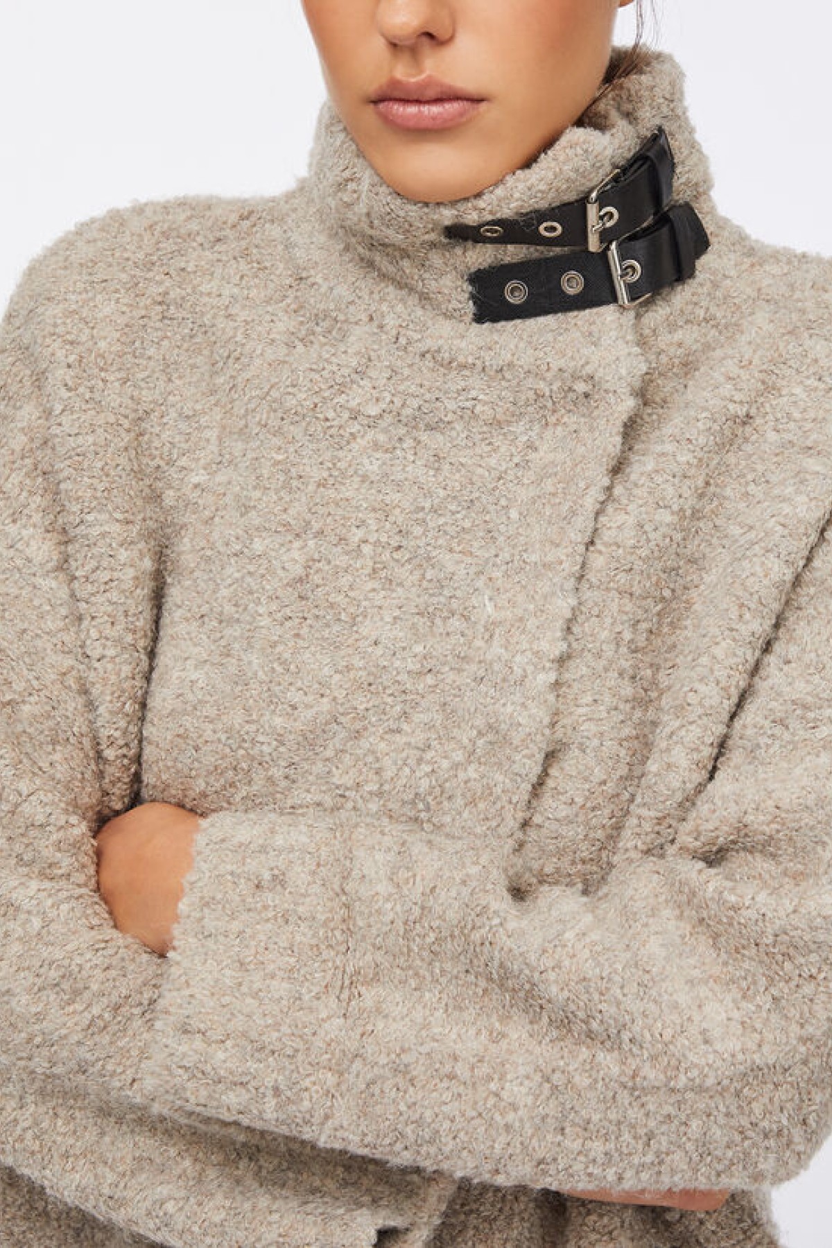 ΜΑΛΛΙΝΟ BOUCLE ΠΑΛΤΟ