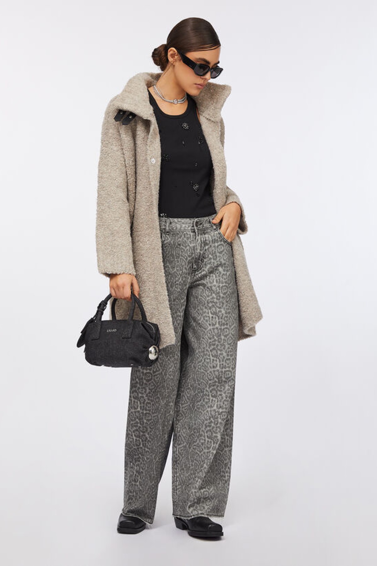 ΜΑΛΛΙΝΟ BOUCLE ΠΑΛΤΟ