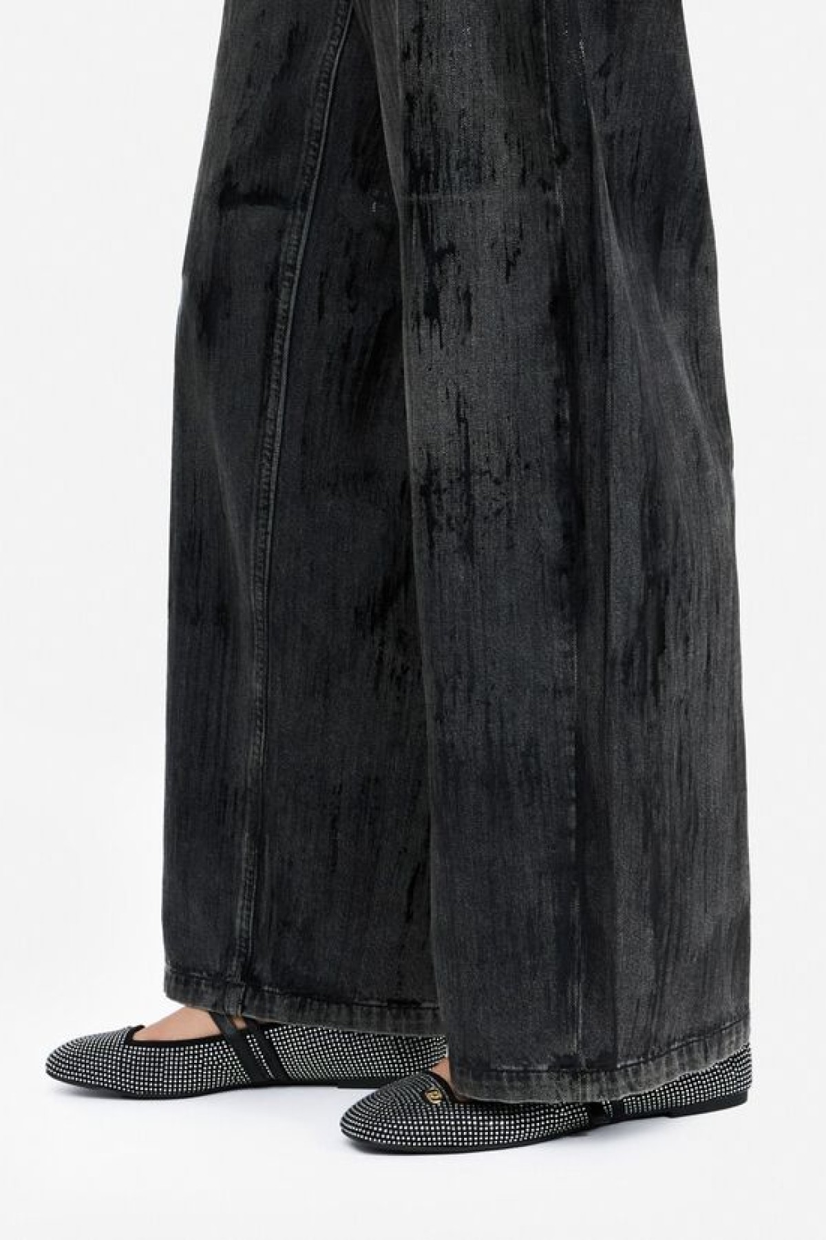 ΜΑΥΡΟ ΨΗΛΟΜΕΣΟ FLARED JEANS