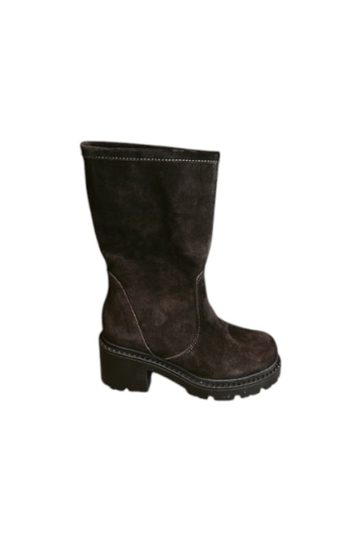 COMFORT AND STYLE BROWN SUEDE ANKLE BOOTS