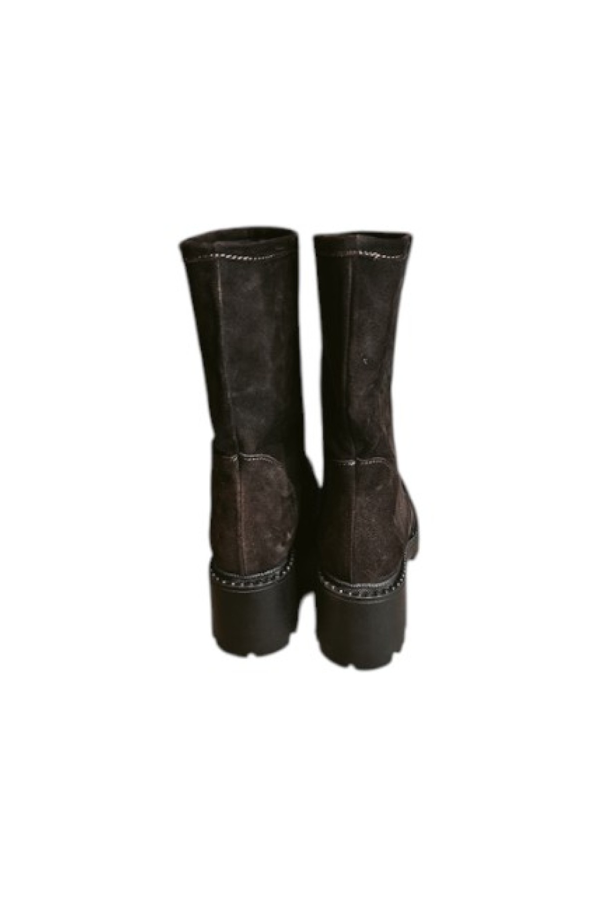 COMFORT AND STYLE BROWN SUEDE ANKLE BOOTS
