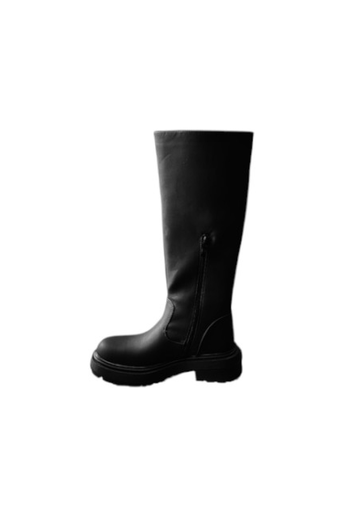 MAT LEATHER BOOTS