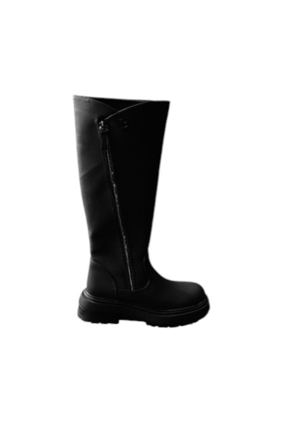 MAT LEATHER BOOTS