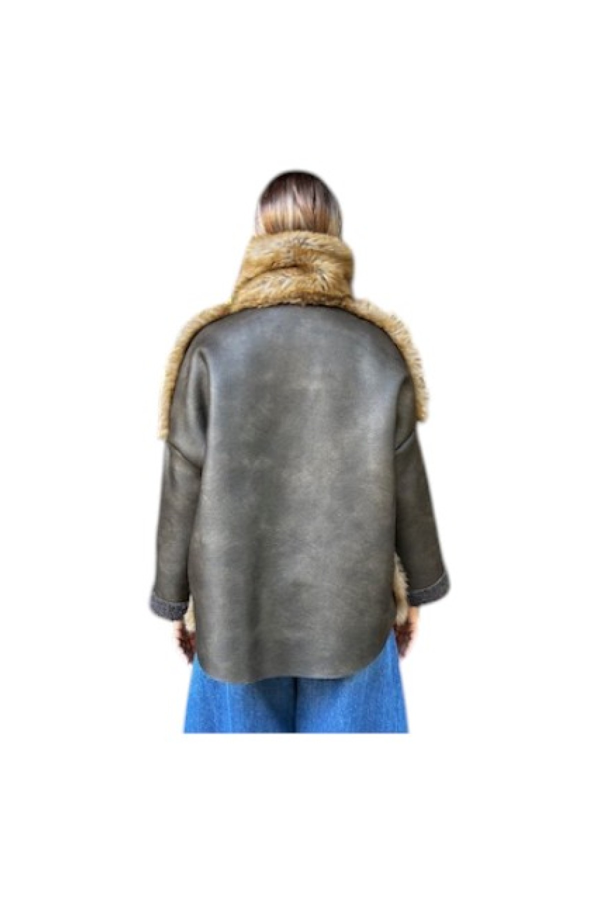 JACKET ΑΠΟ ΟΙΚΟΛΟΓΙΚΗ ΓΟΥΝΑ ΚΑΙ ΔΕΡΜΑ