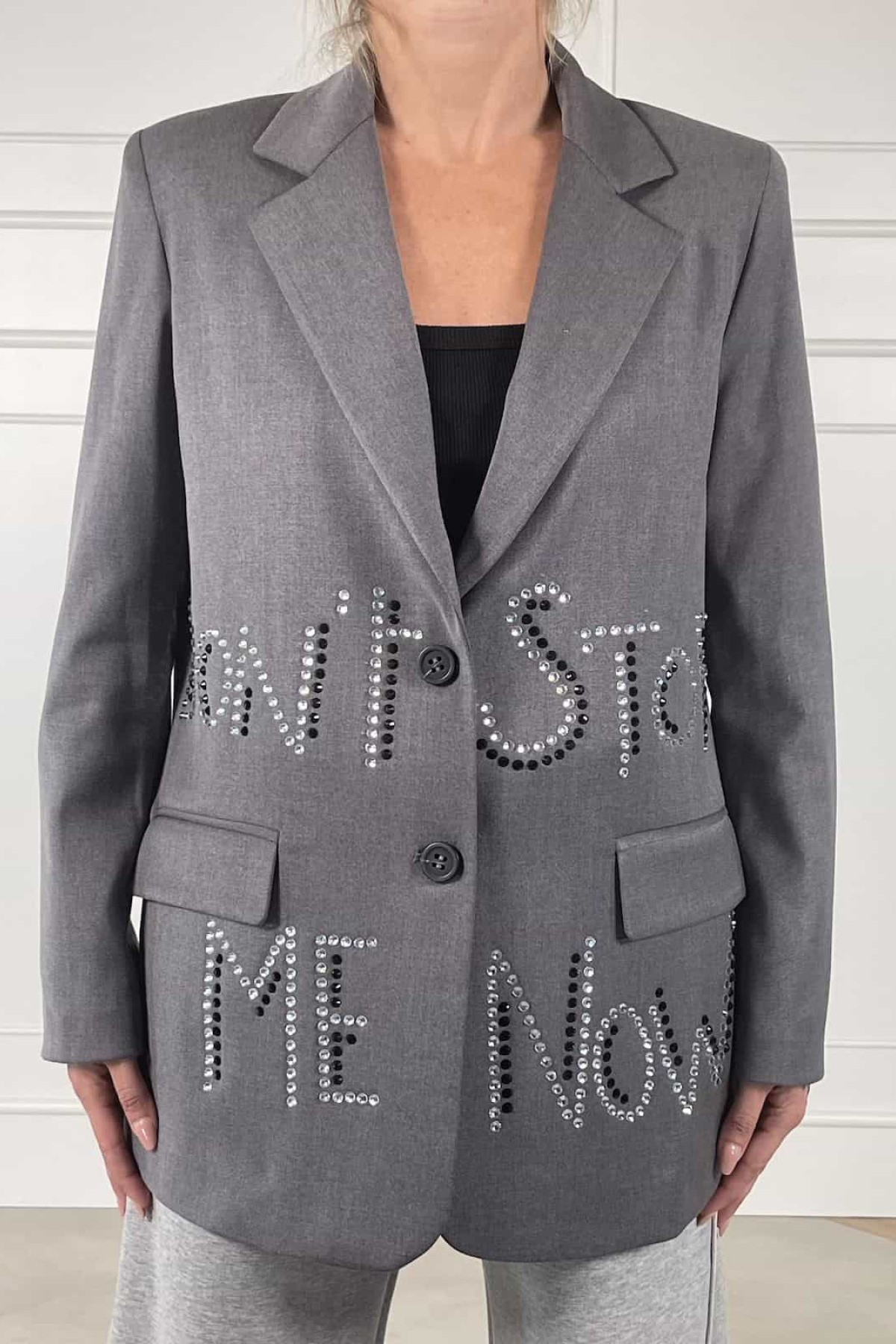 STYLISH ΣΑΚΑΚΙ  ΔΙΑΚΟΣΜΗΜΕΝΟ ΜΕ ΛΑΜΠΕΡΕΣ ΠΕΤΡΕΣ