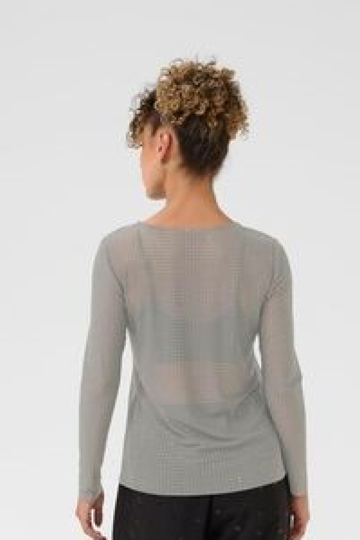 LONG SLEEVE TRANSPARENT  BLOUSE