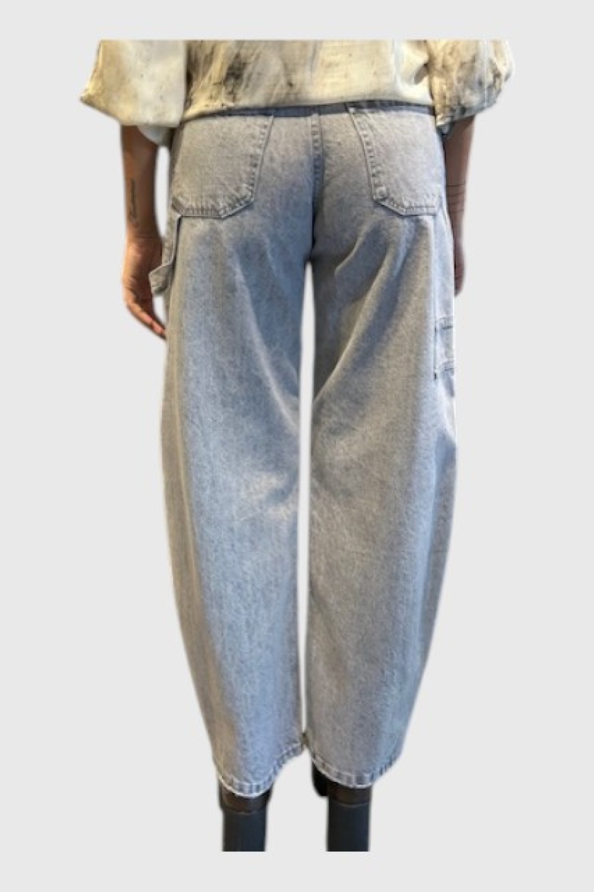 JEANS ΠΑΝΤΕΛΟΝΙ ΣΕ ΓΚΡΙ ΑΠΟΧΡΩΣΗ