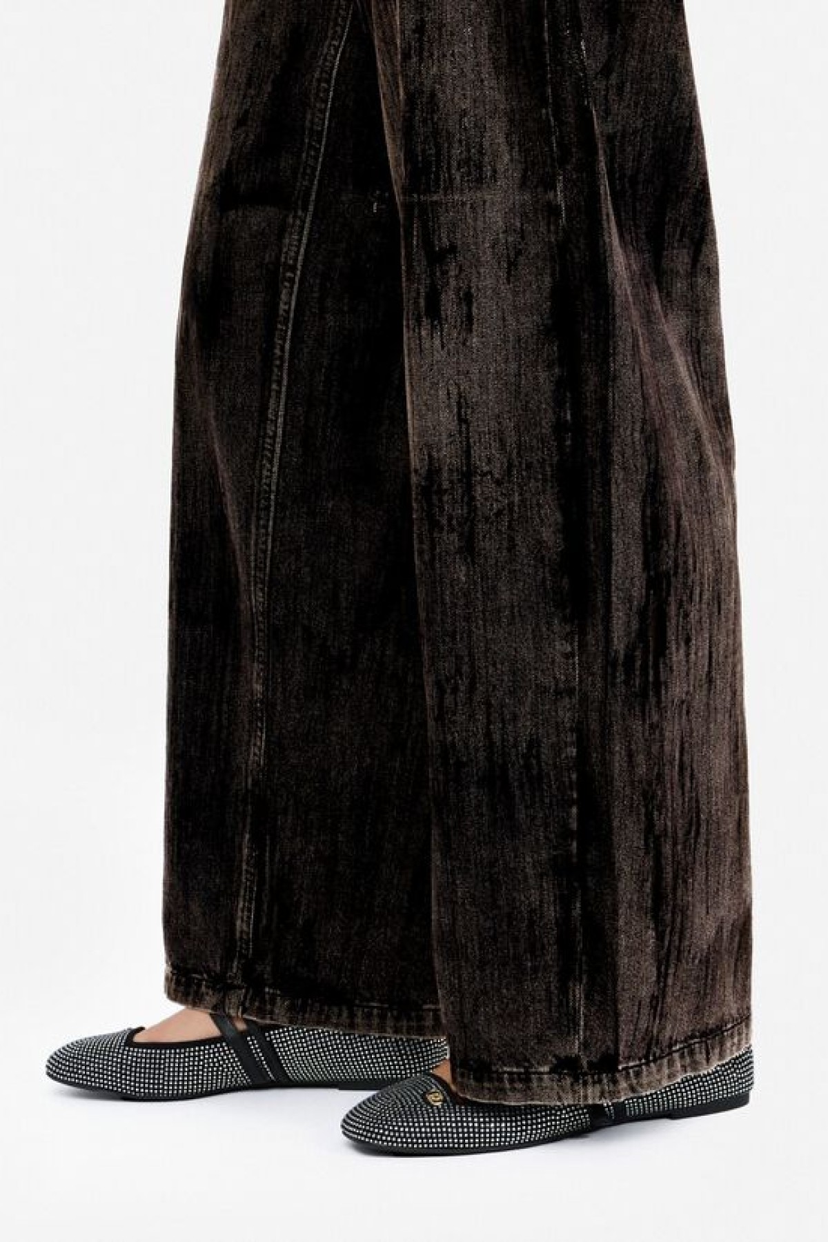 ΚΑΦΕ ΨΗΛΟΜΕΣΟ FLARED JEANS