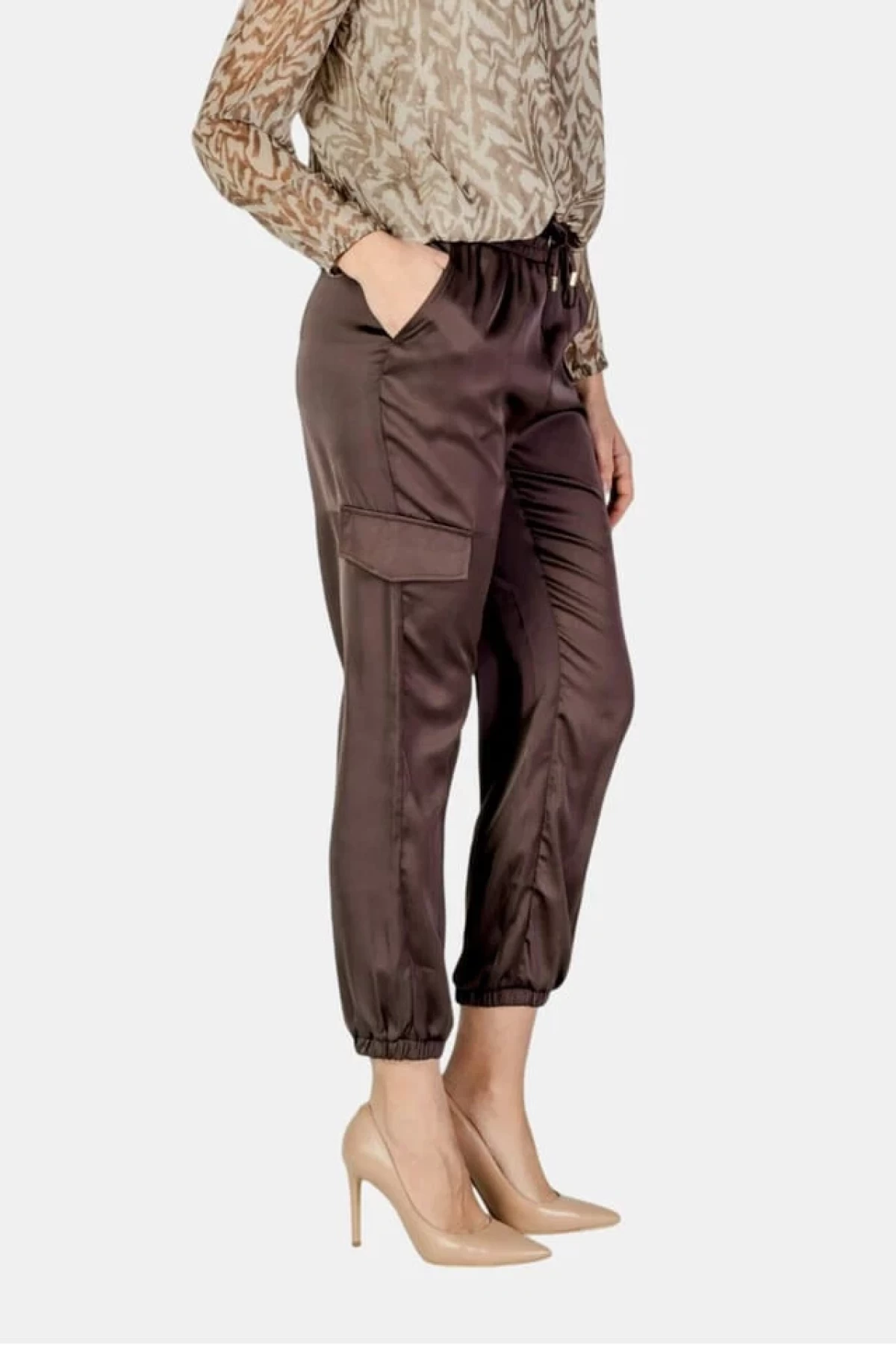 SATIN CARGO ΠΑΝΤΕΛΟΝΙ  ΣΥΝΔΥΑΣΤE ΤO ΜΕ  ΤΟ ΚΟΝΤΟΜΑΝΙΚΟ SATIN JACKET ΑΠΟ ΤΗΝ ΙΔΙΑ ΣΥΛΛΟΓΗ