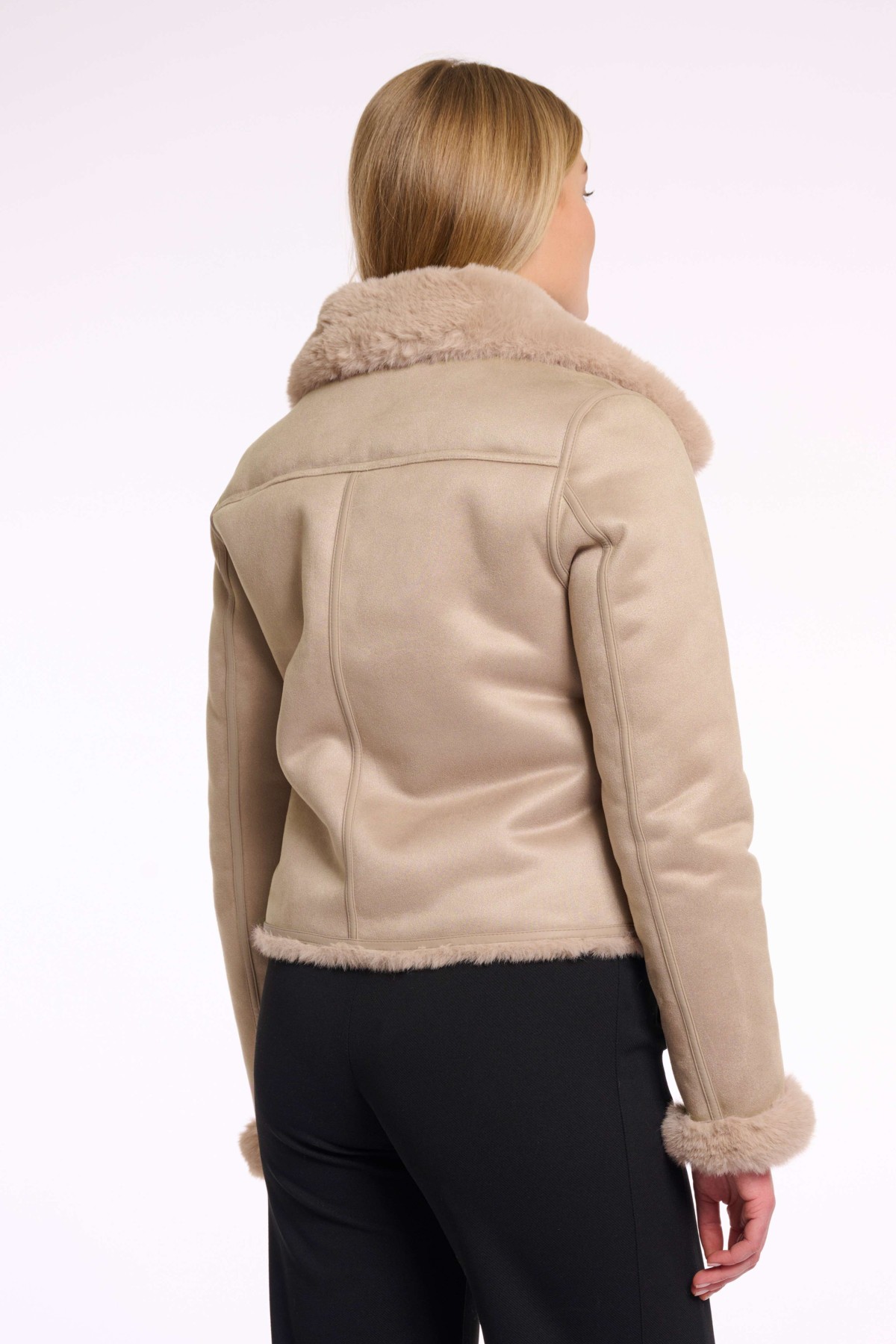 BIKER JACKET WITH ECO LEATHER