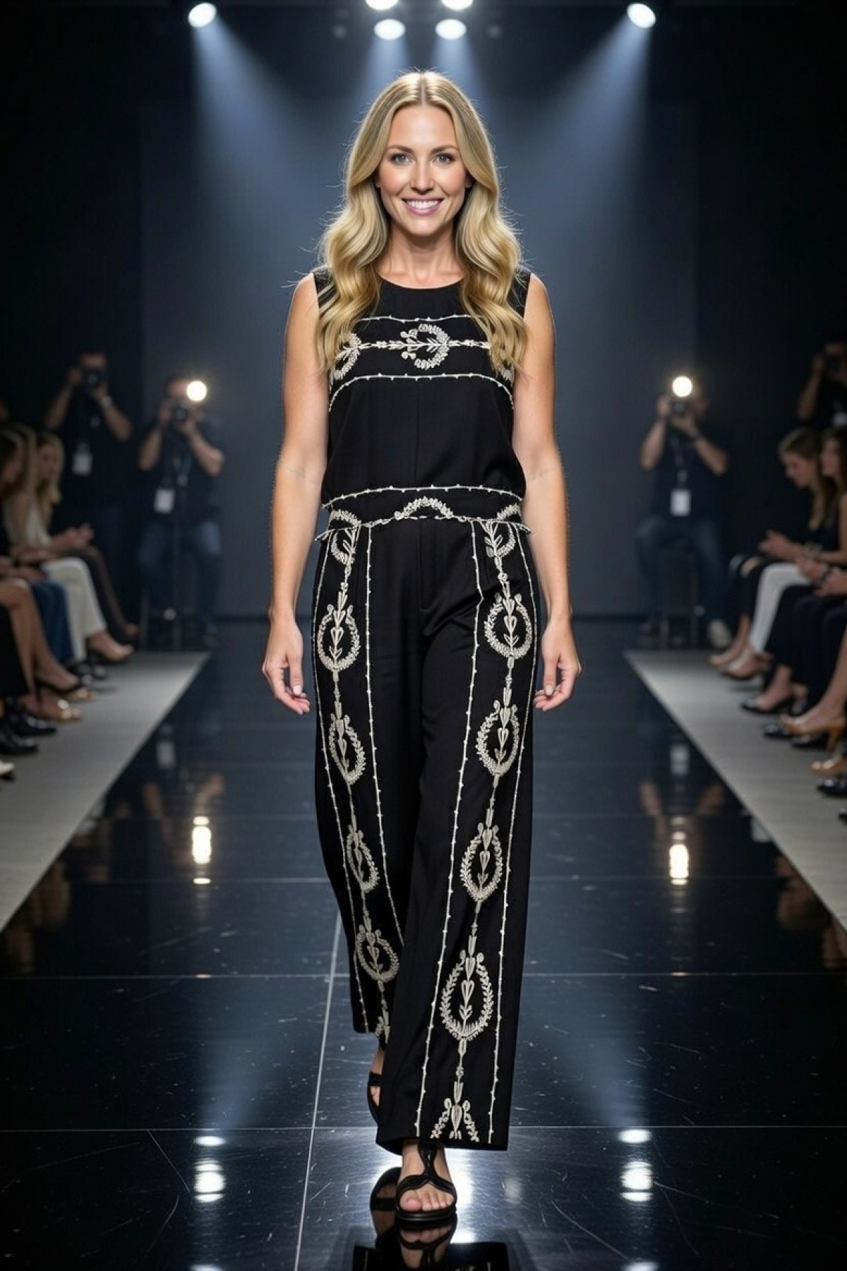 Παντελόνι με κέντημα, συνδύασε το με το τοπ από την ίδια συλλογή