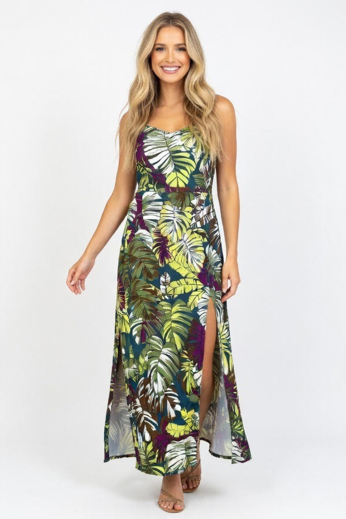 Φλοράλ μαξι φόρεμα.