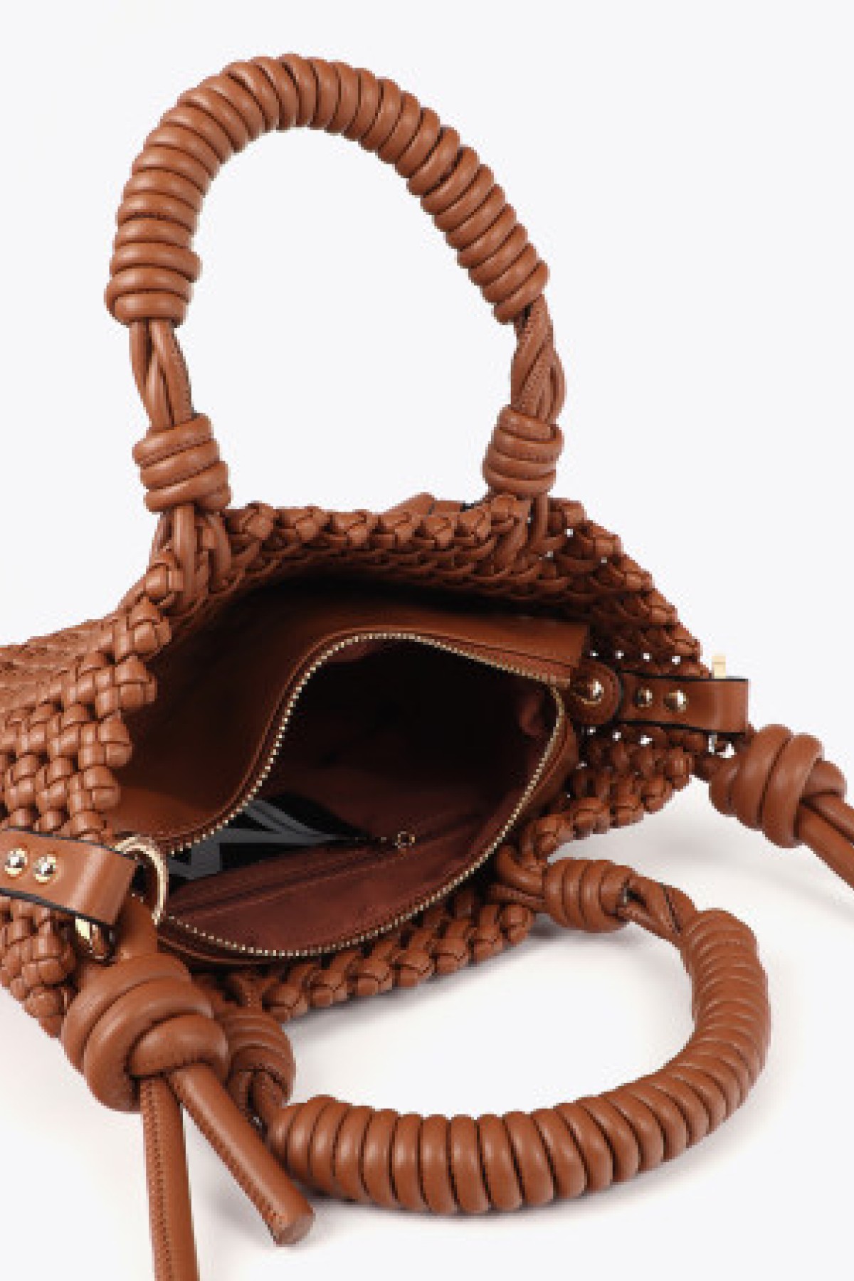 Braided/woven basket bag