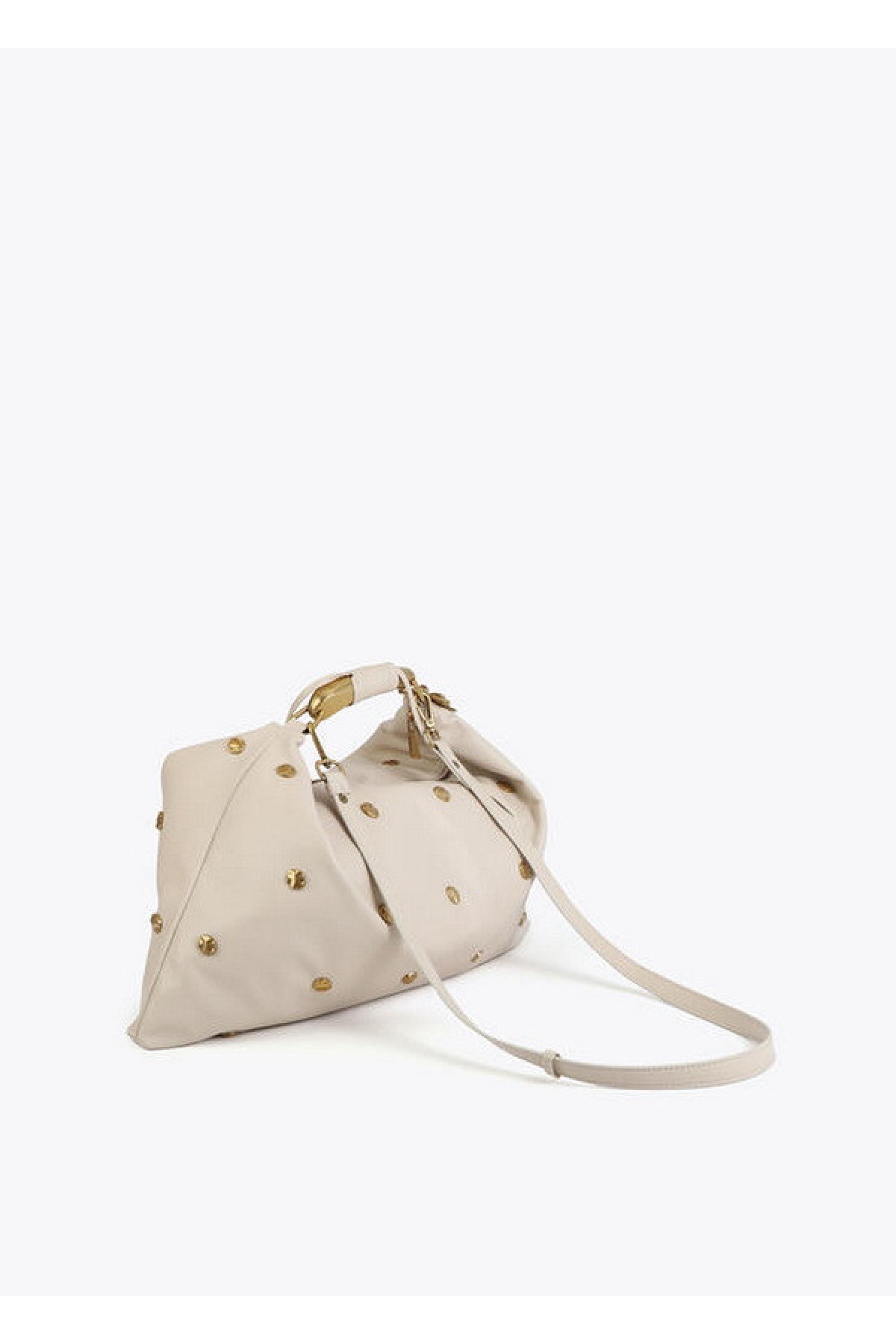 Shoulder bag with gold studs