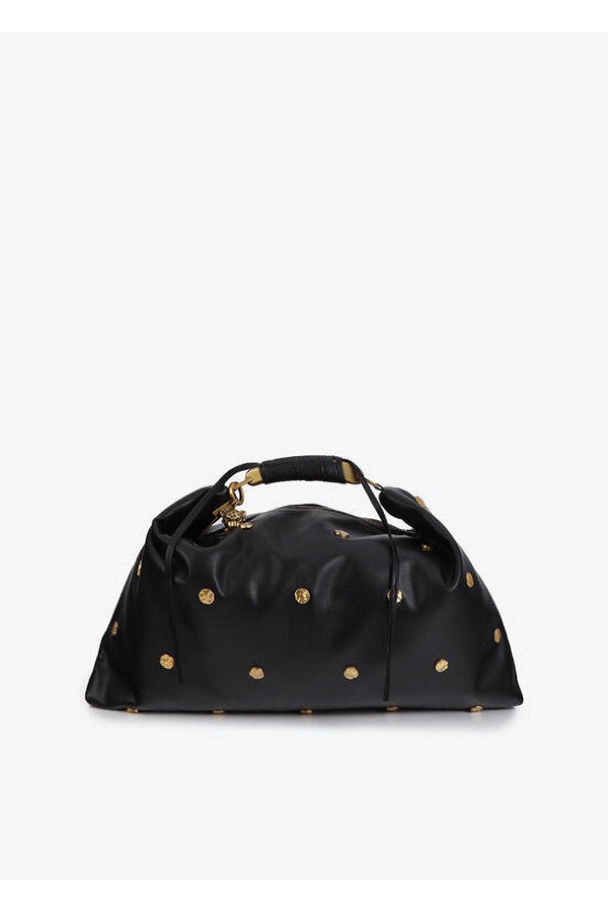 Shoulder bag with gold studs