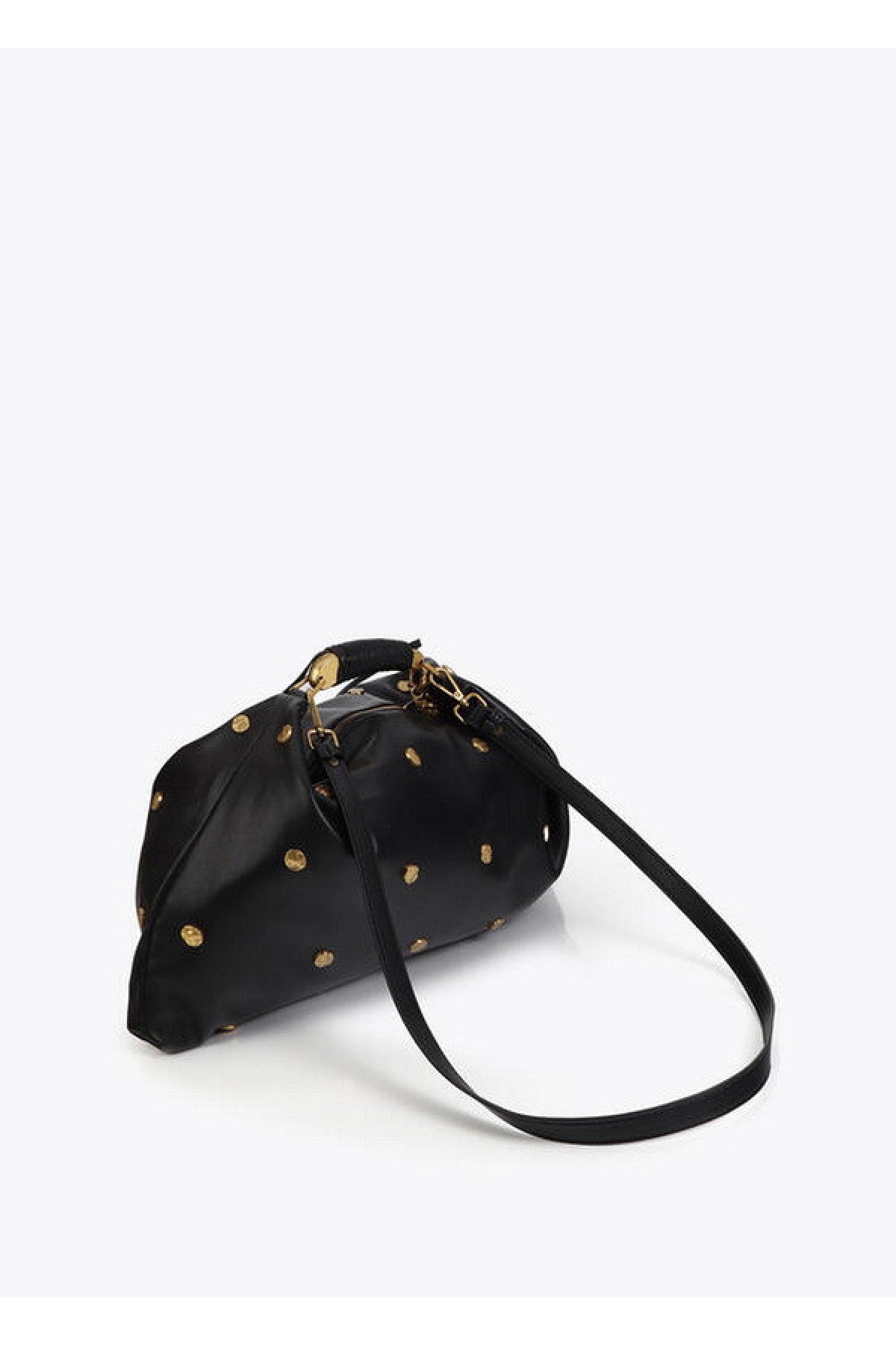 Shoulder bag with gold studs