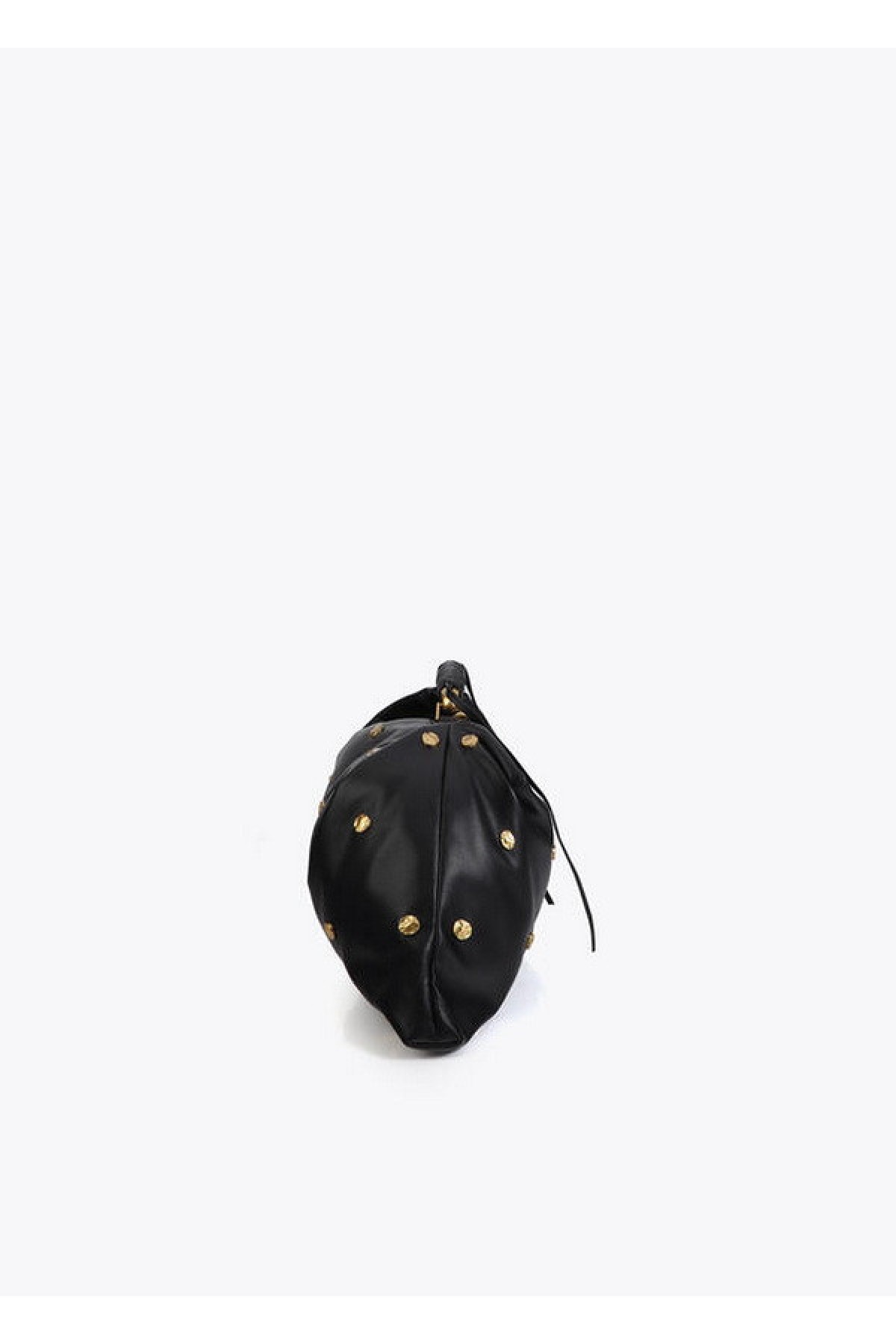 Shoulder bag with gold studs