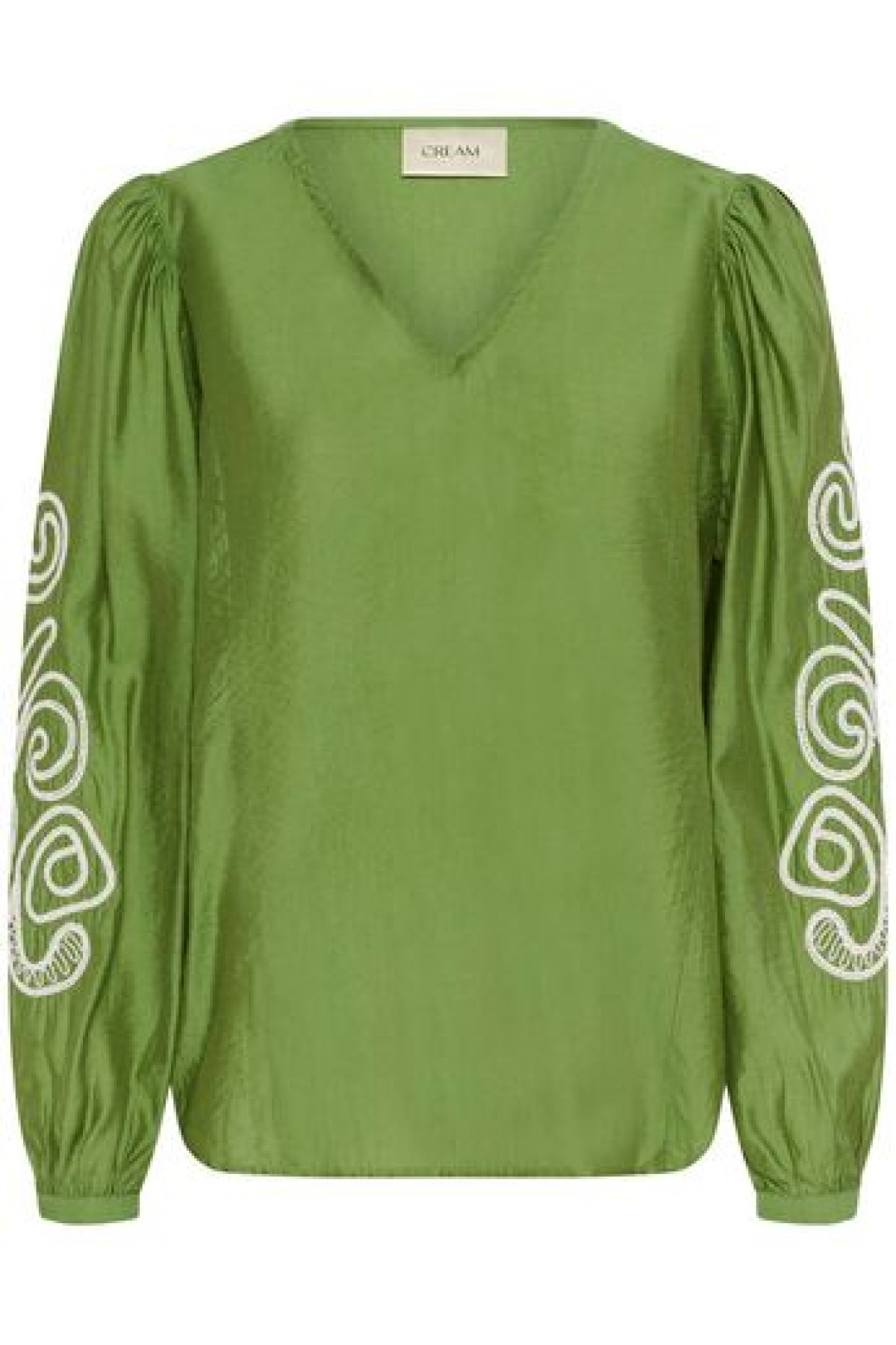 Long sleeves blouse with a V-neckline