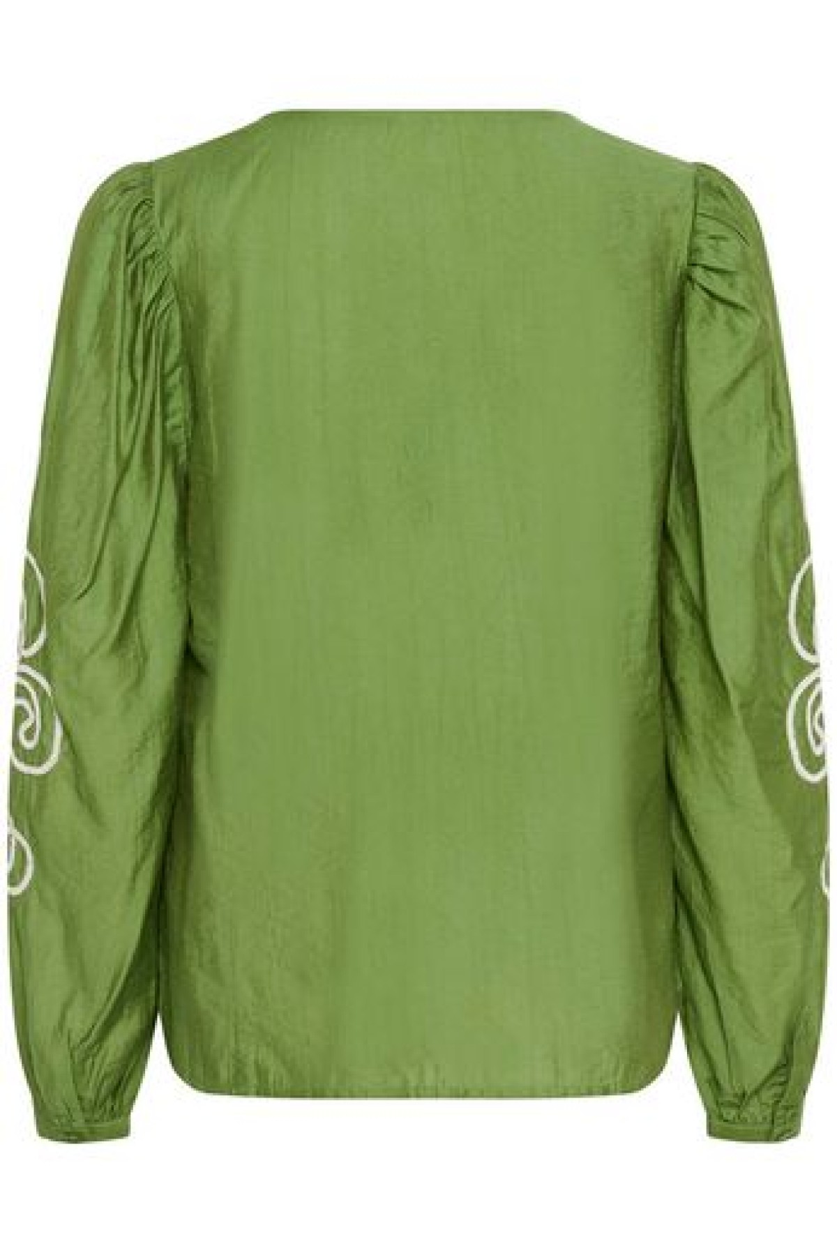 Long sleeves blouse with a V-neckline