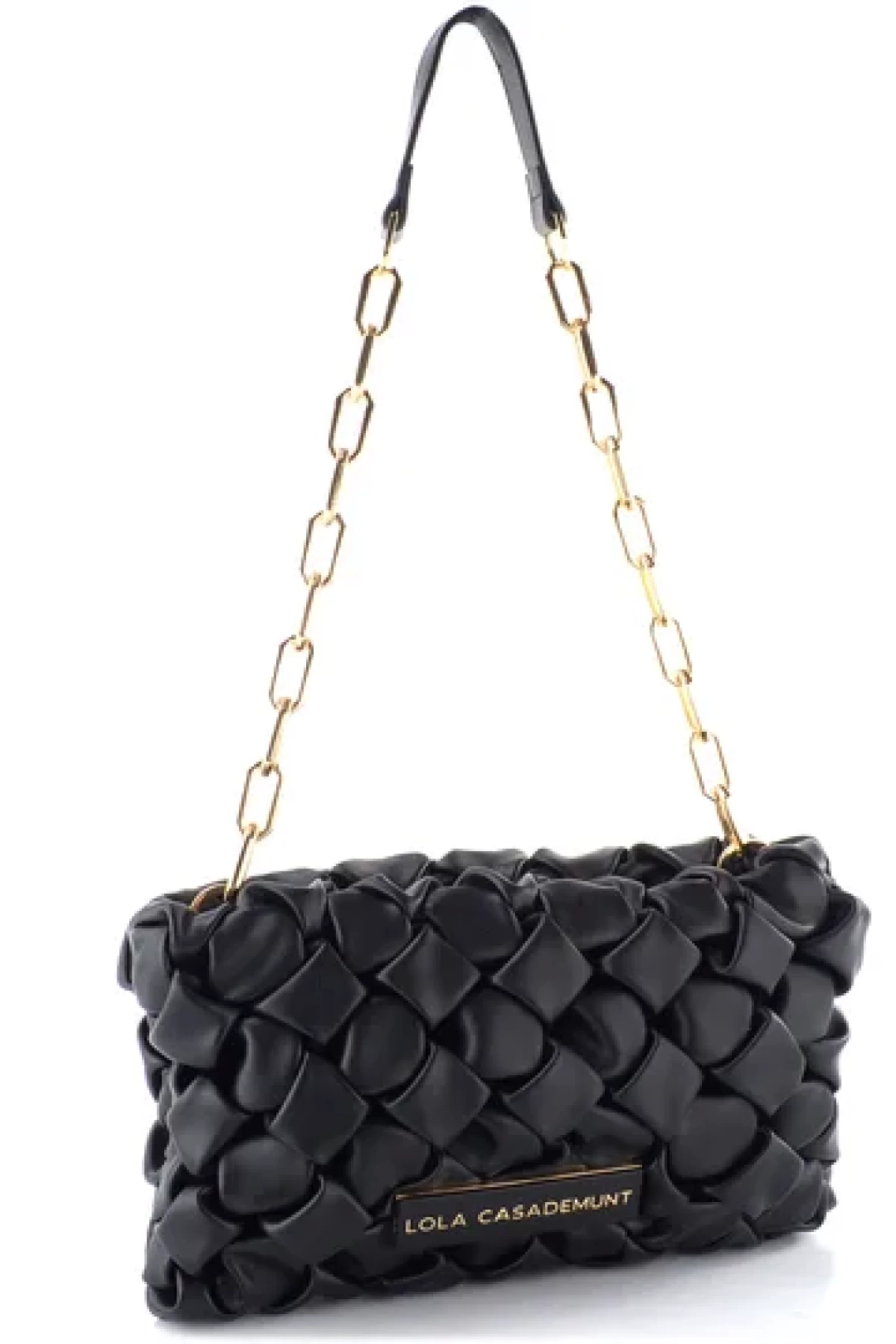 Shoulder bag with knot effect.