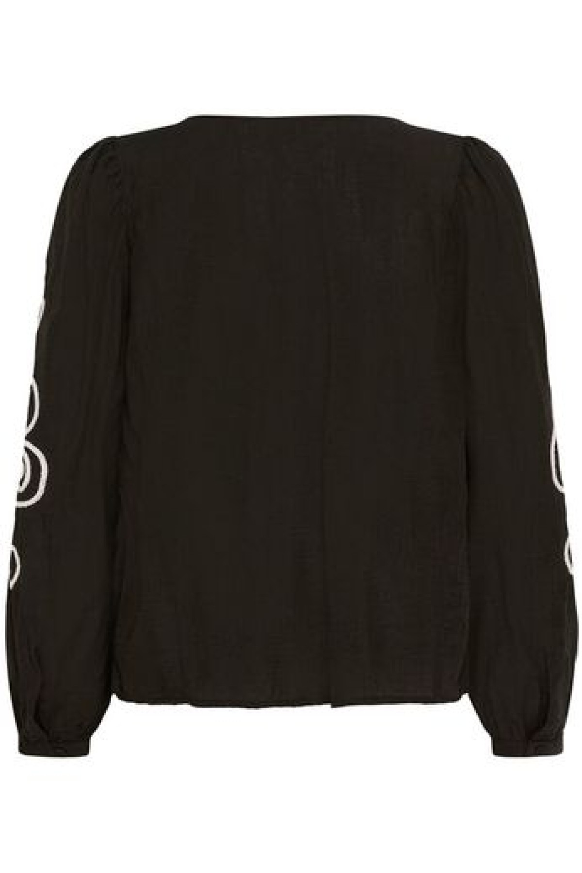 Long sleeves blouse with a V-neckline