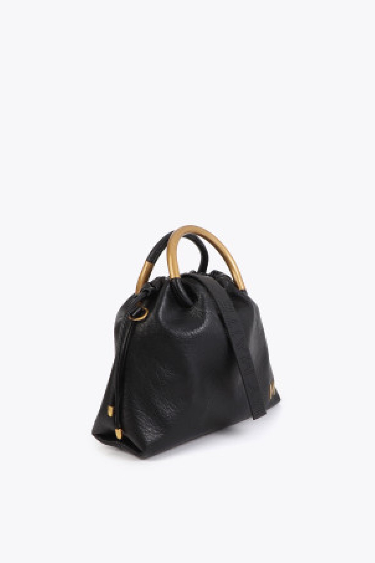 Metal round handle bag