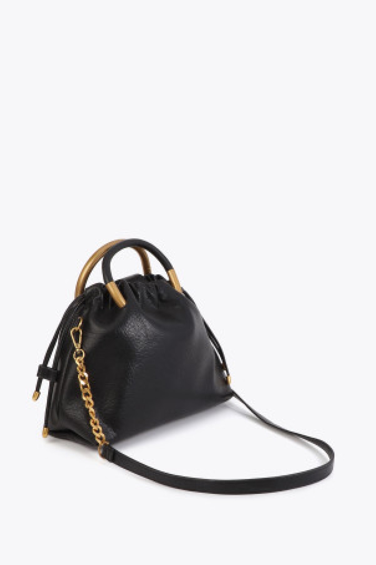 Metal round handle bag