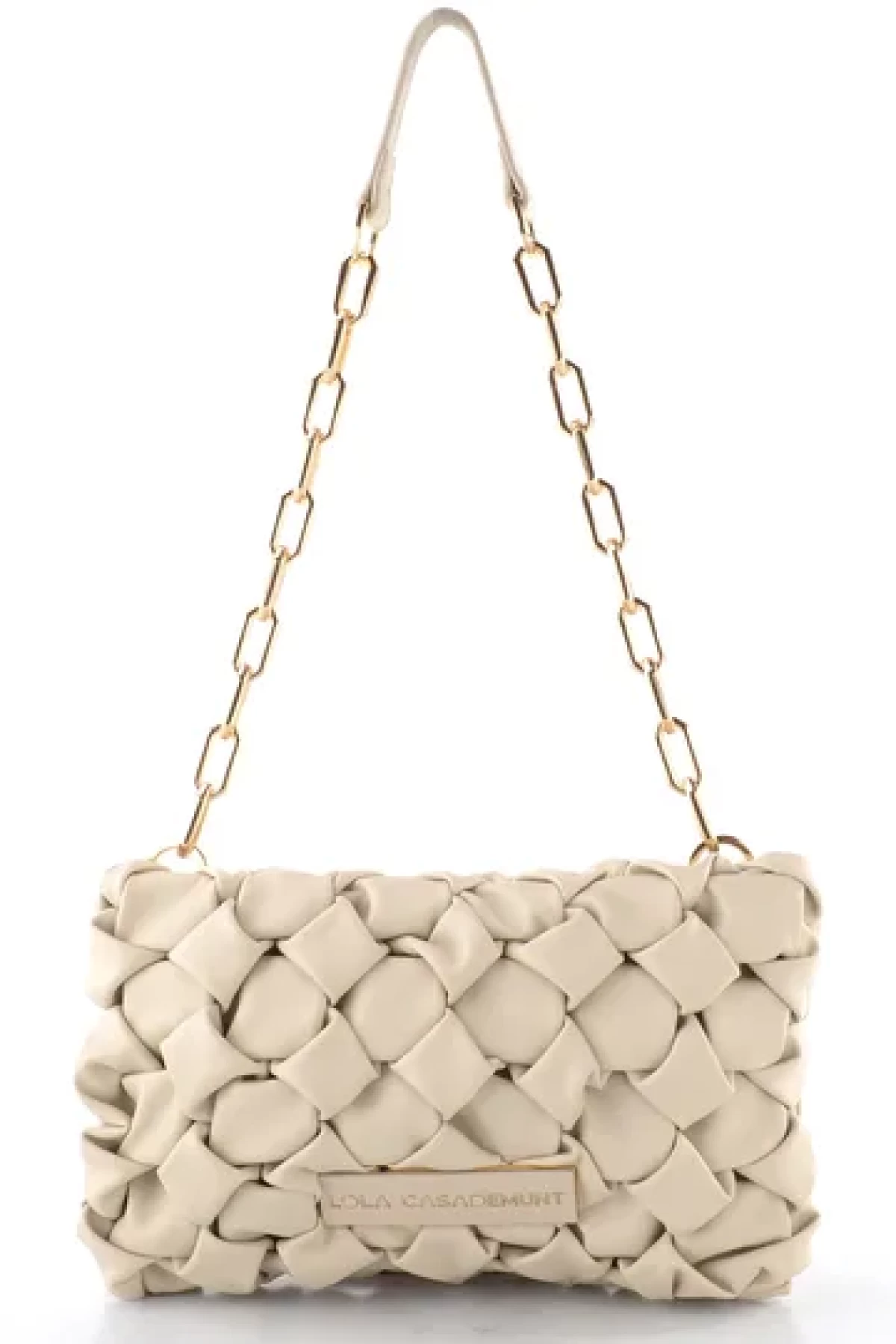 Shoulder bag with knot effect.