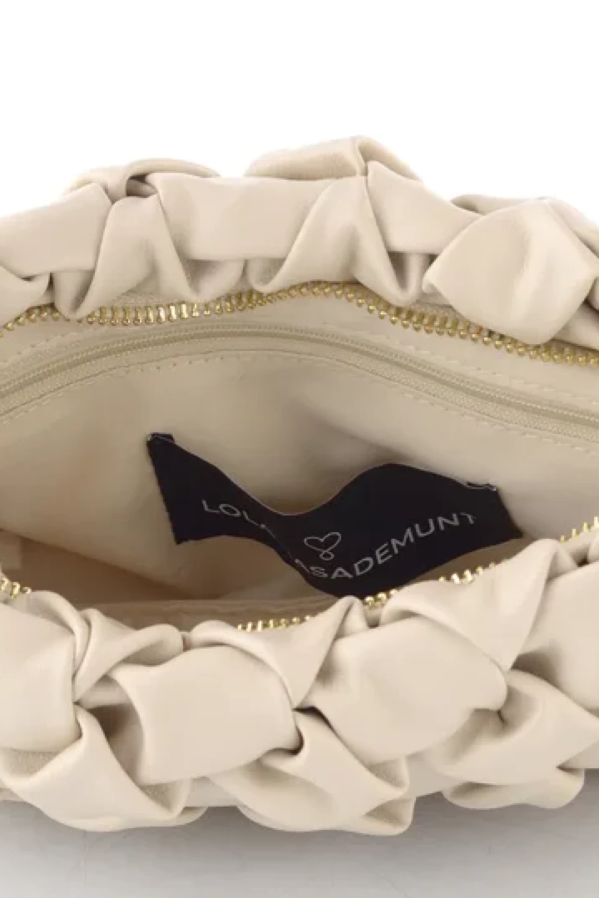 Shoulder bag with knot effect.