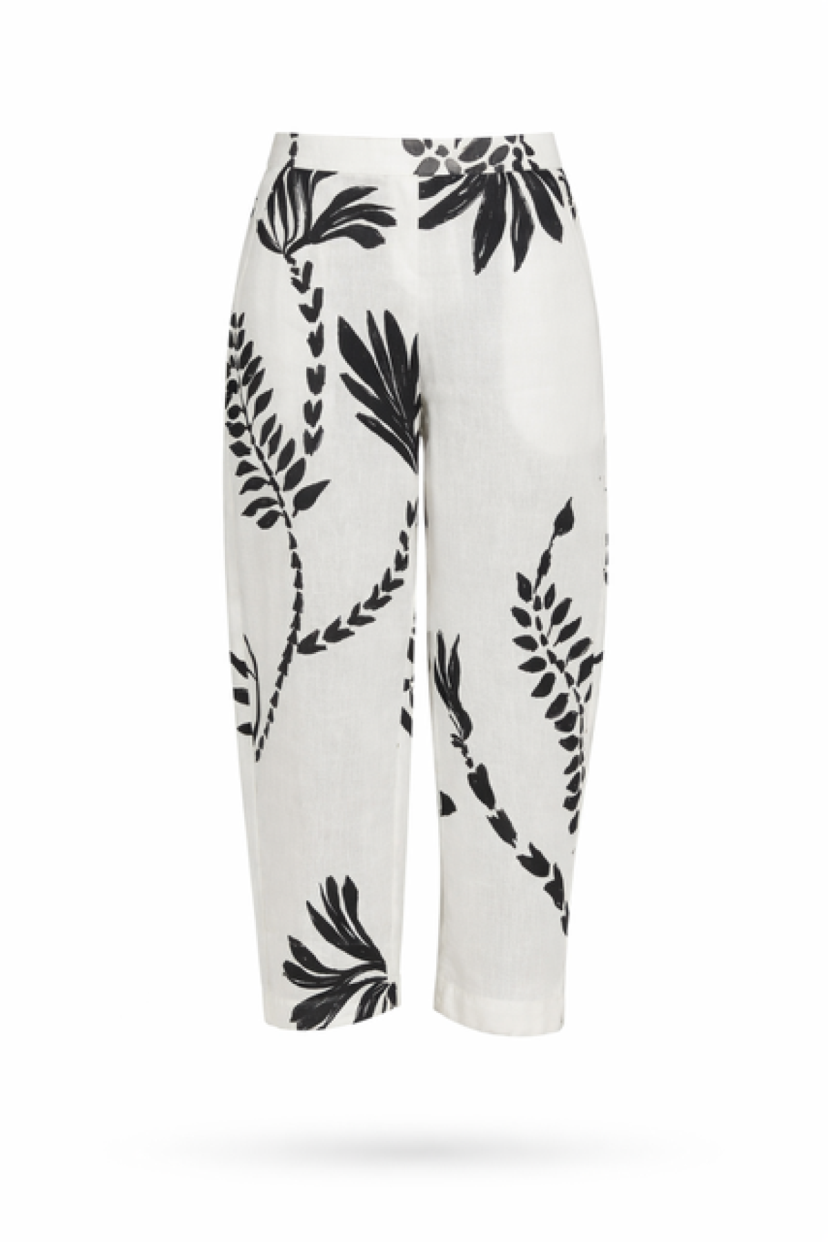 Χαλαρό παντελόνι με μαύρα μοτίβο, συνδύασε το με το τοπ από την ίδια συλλογή