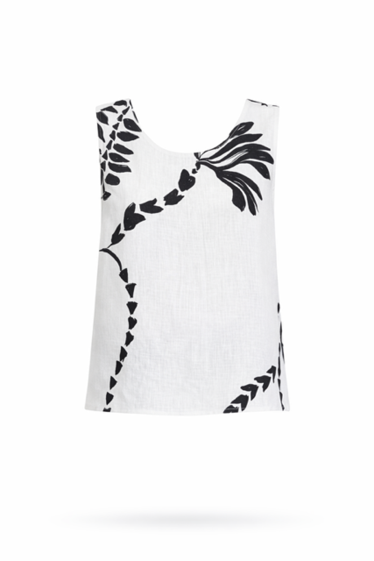 Sleeveless top, wear it with the matching pants