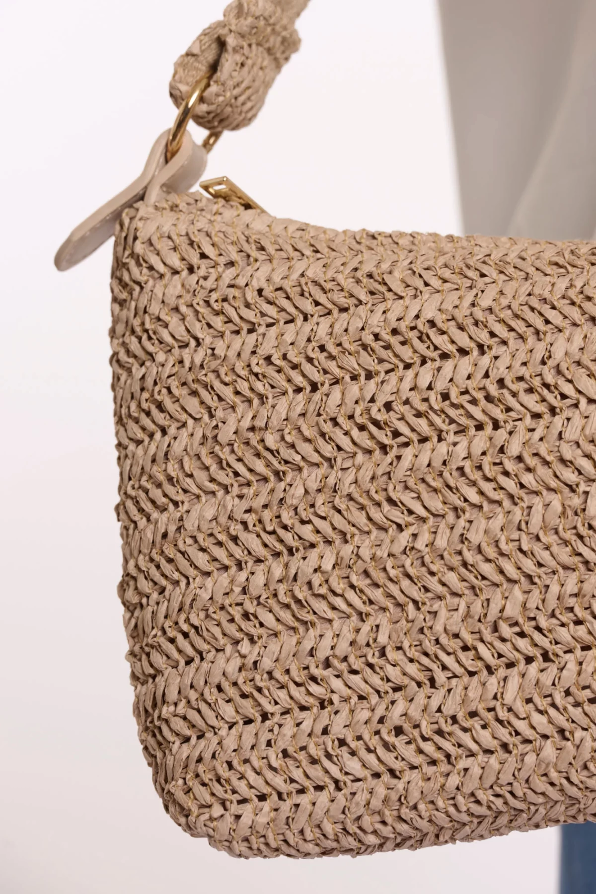 Raffia handbag