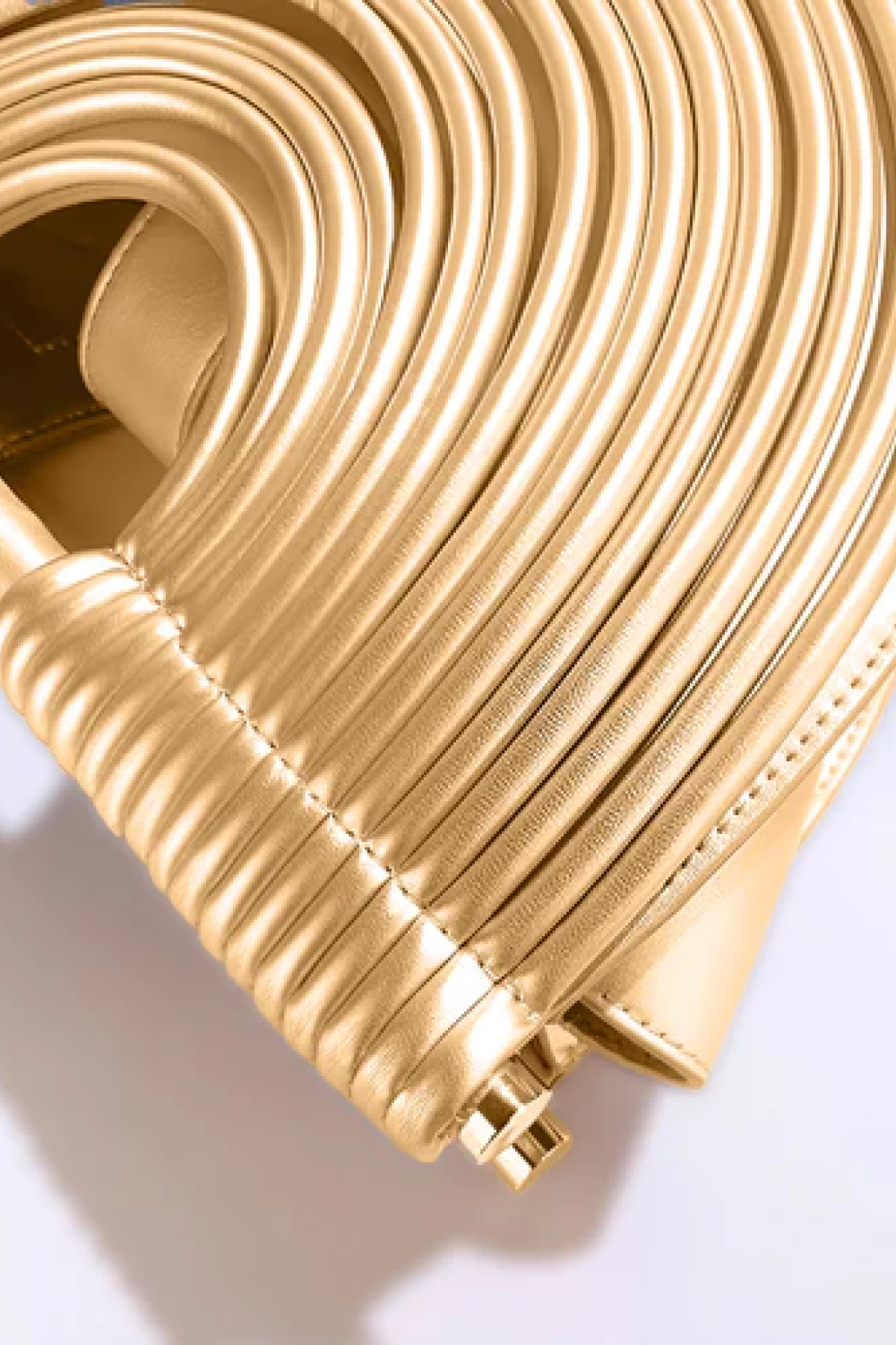 Metallic gold handbag