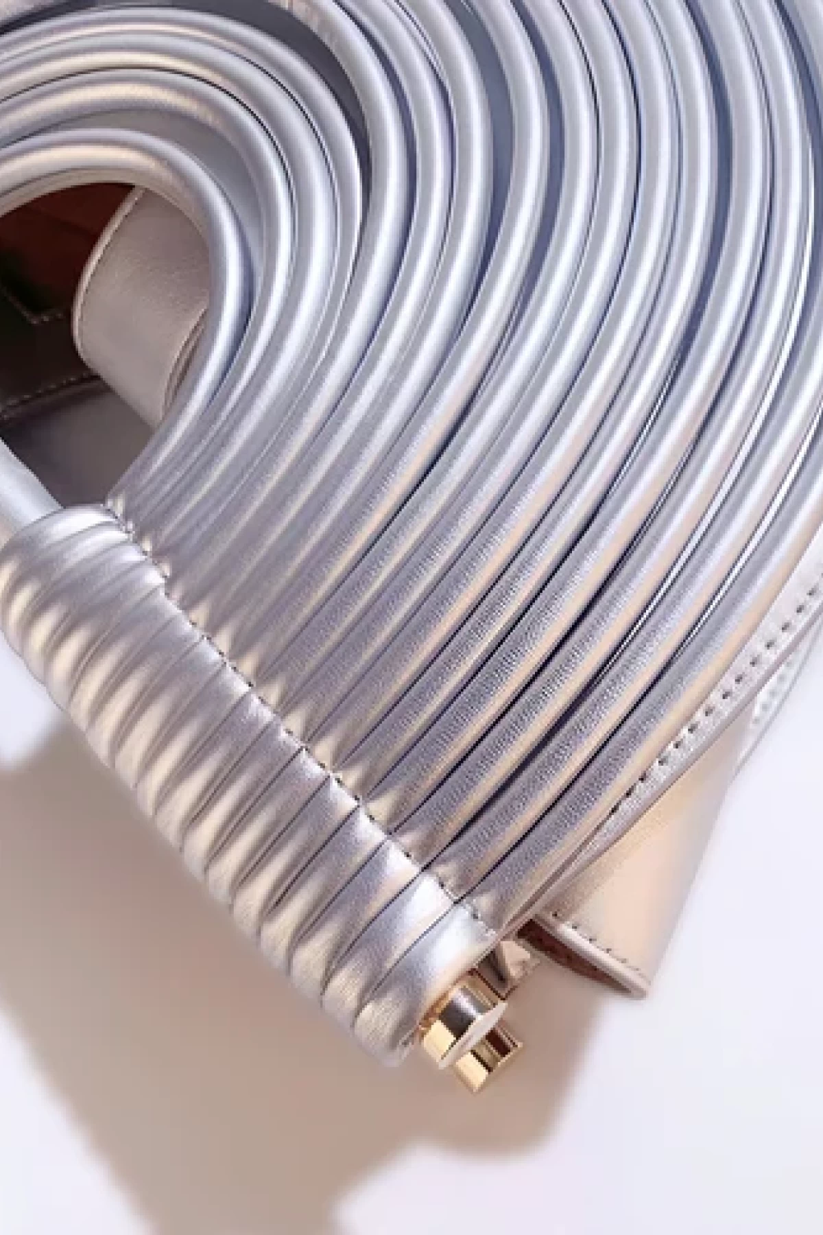 Metallic silver  handbag