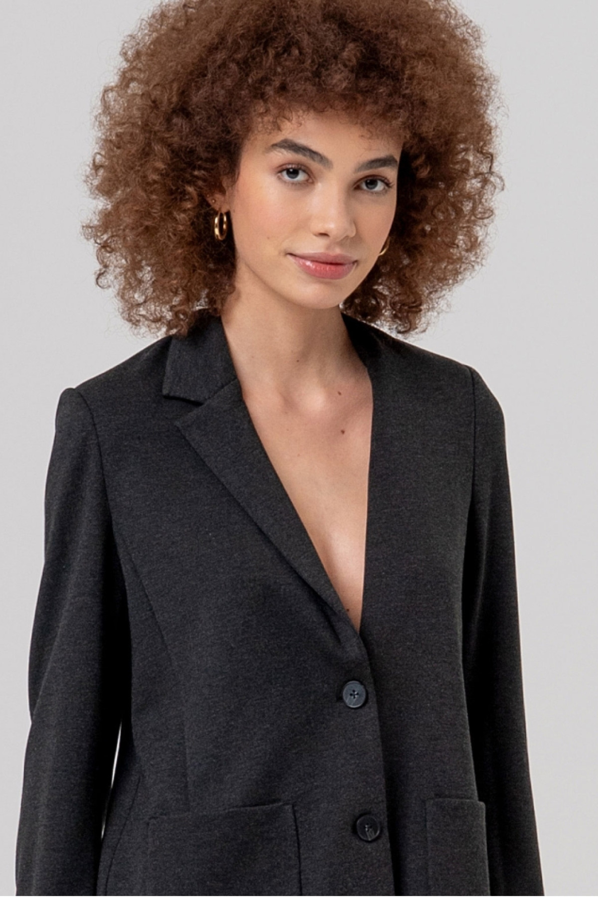 Knit Blazer with  Lapel
