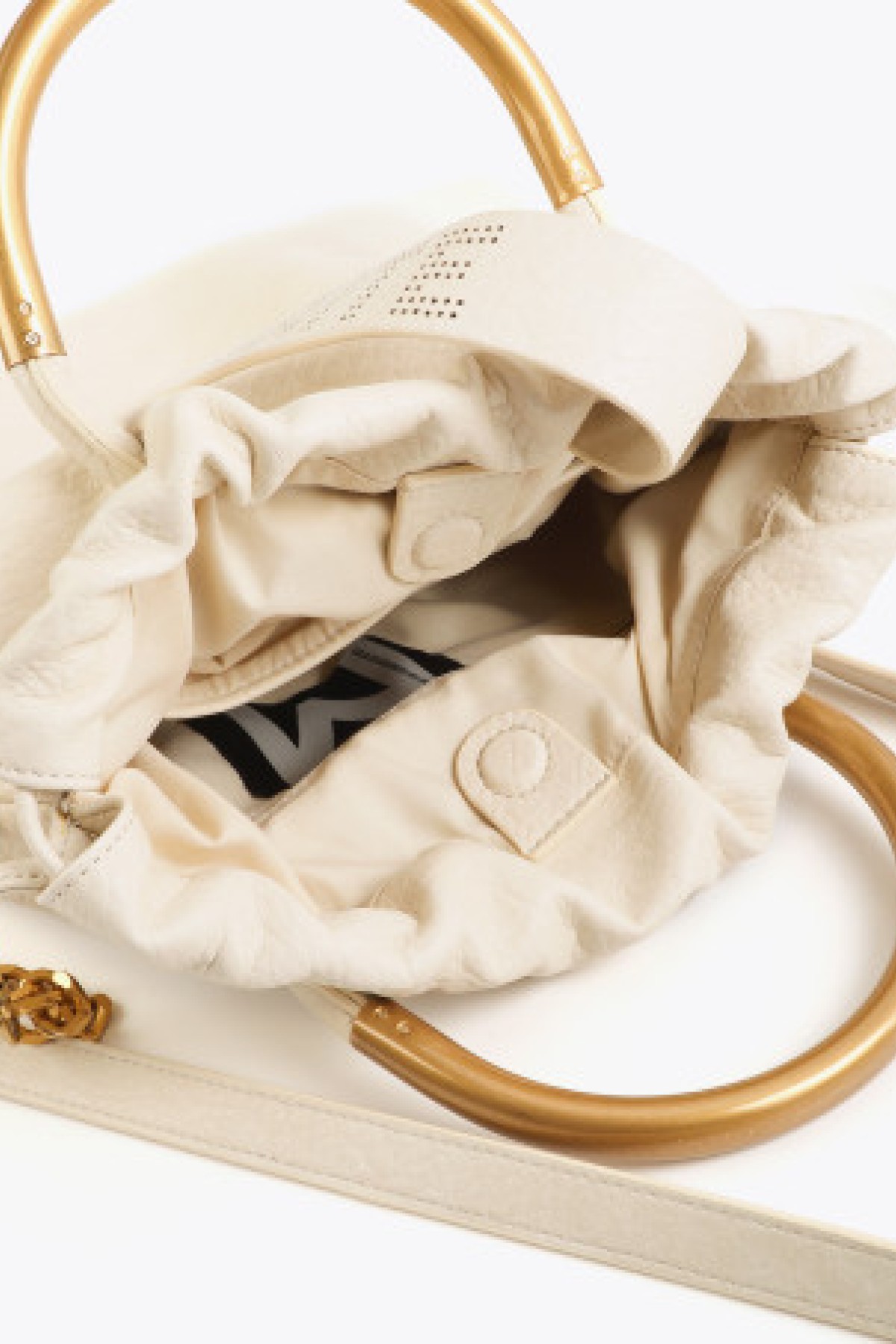 Metal round handle bag