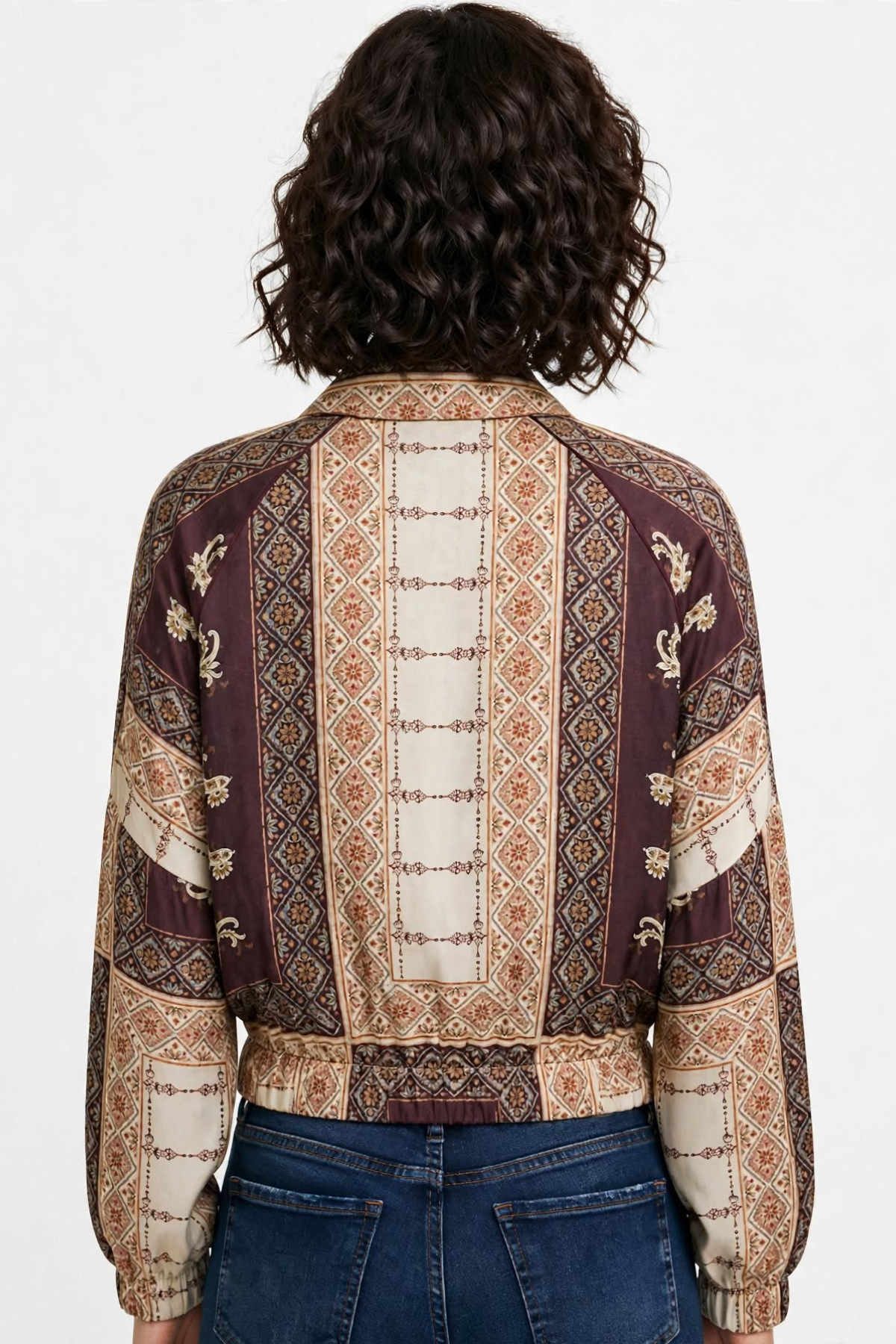 Lightweight cropped shirt-jacket
