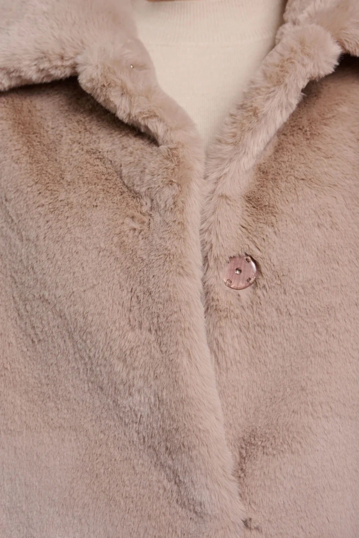 Faux fur gilet / cape vest.