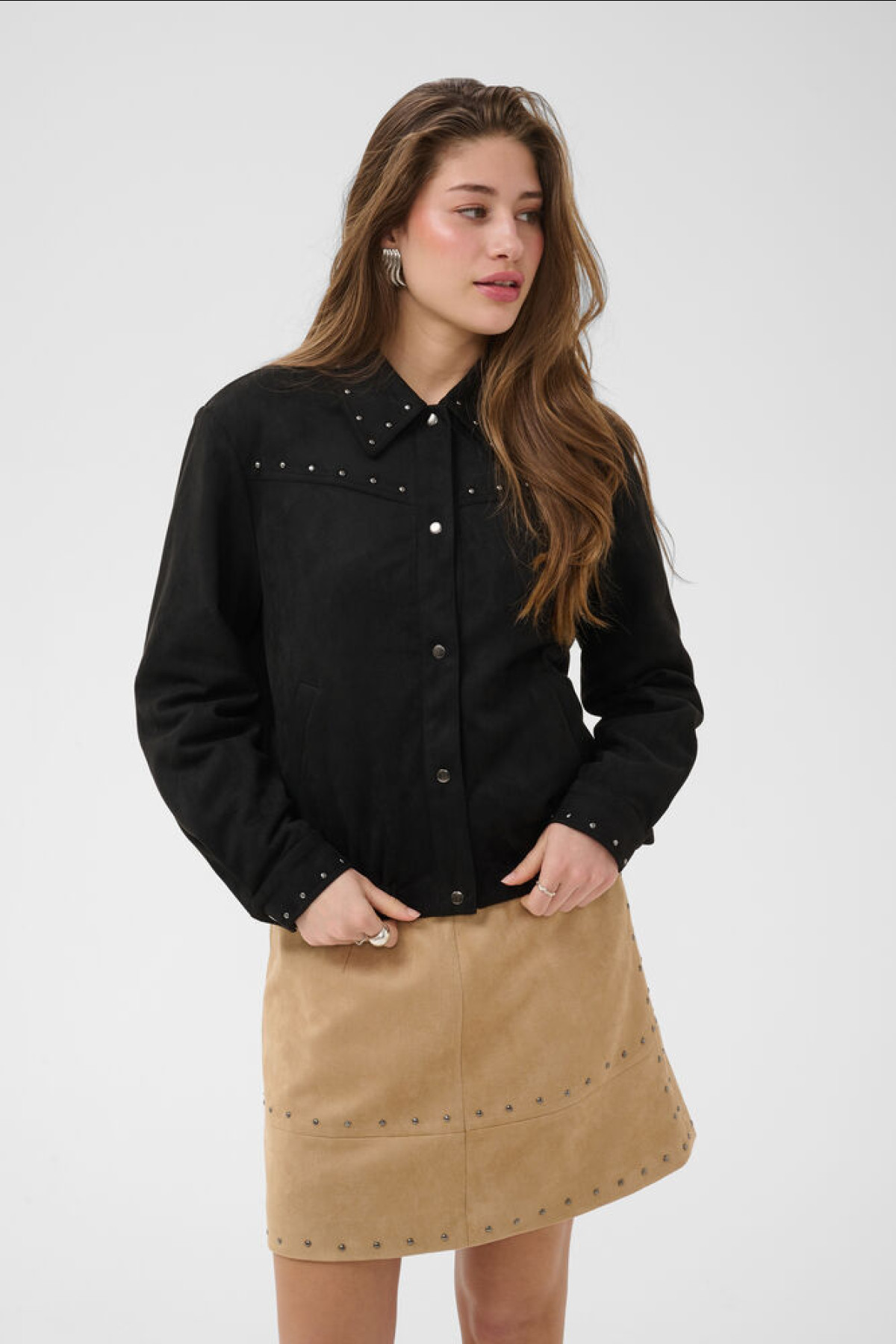 Suede Jacket with studs