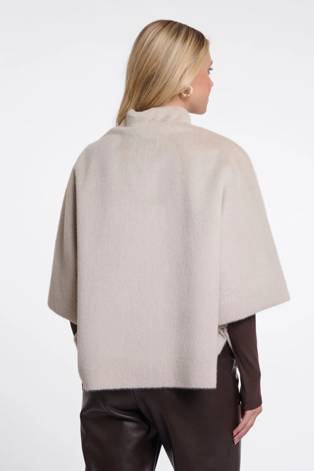 Oversized  faux fur cape