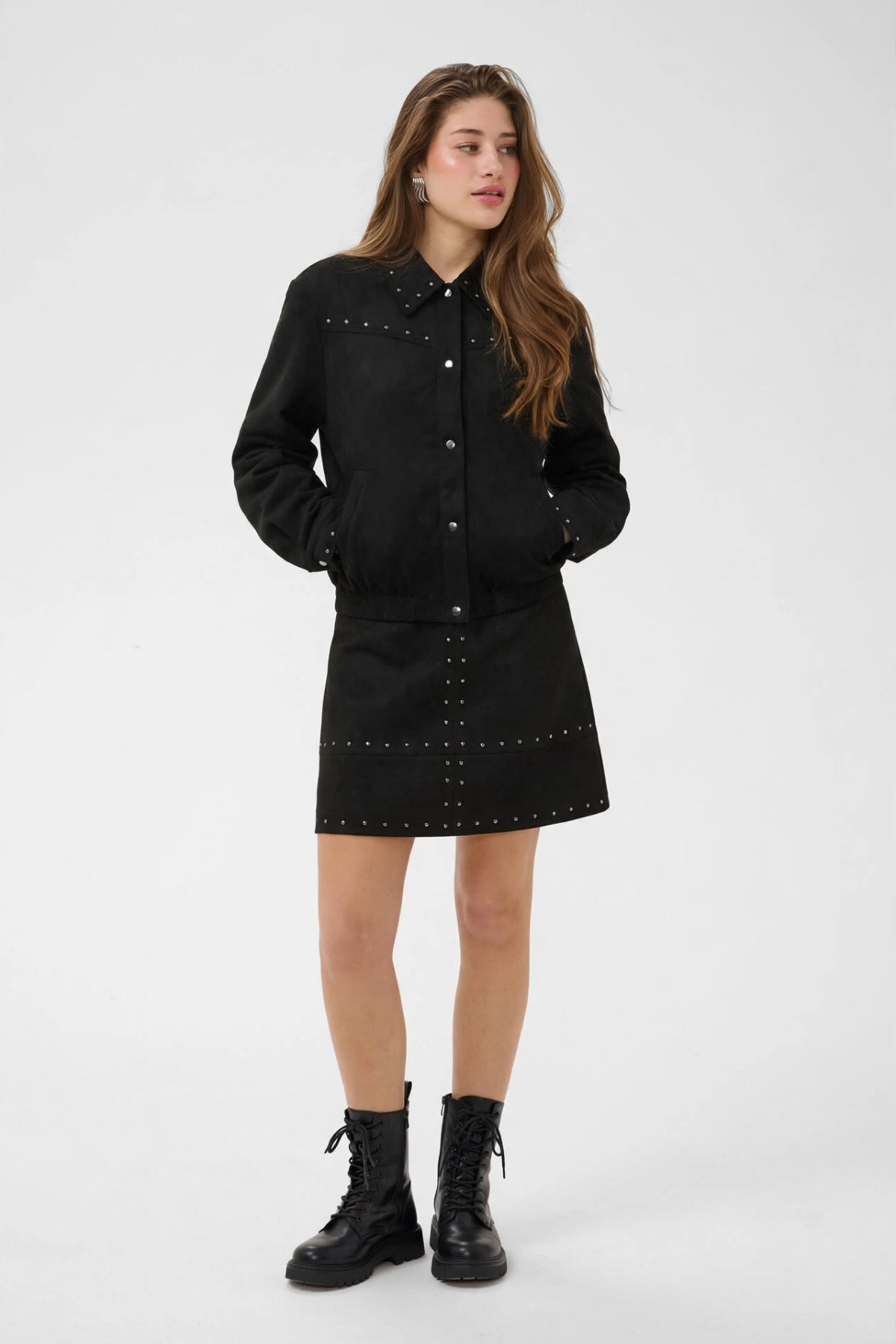 Suede Jacket with studs