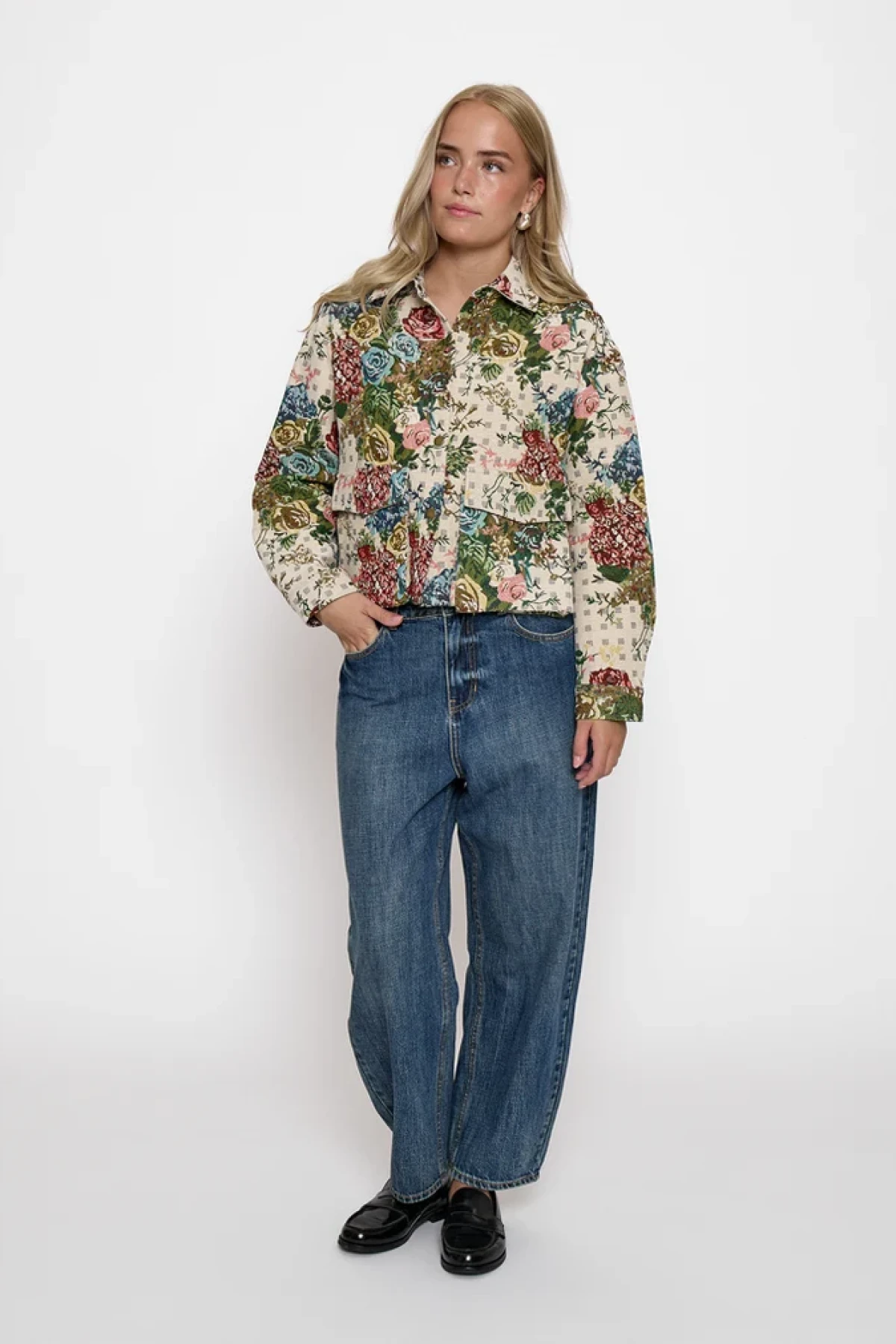 Floral oversize jacket
