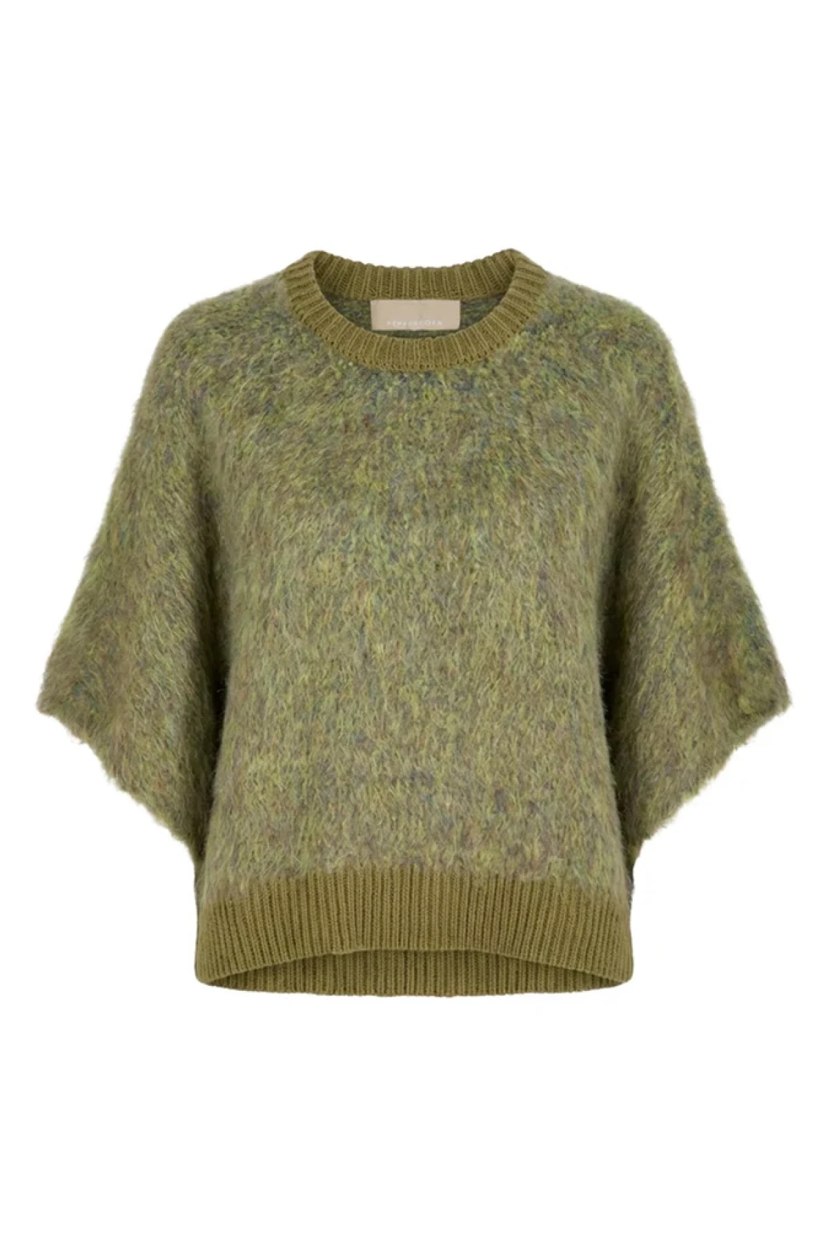 Oversized Mohair Blend Sweater - Olive