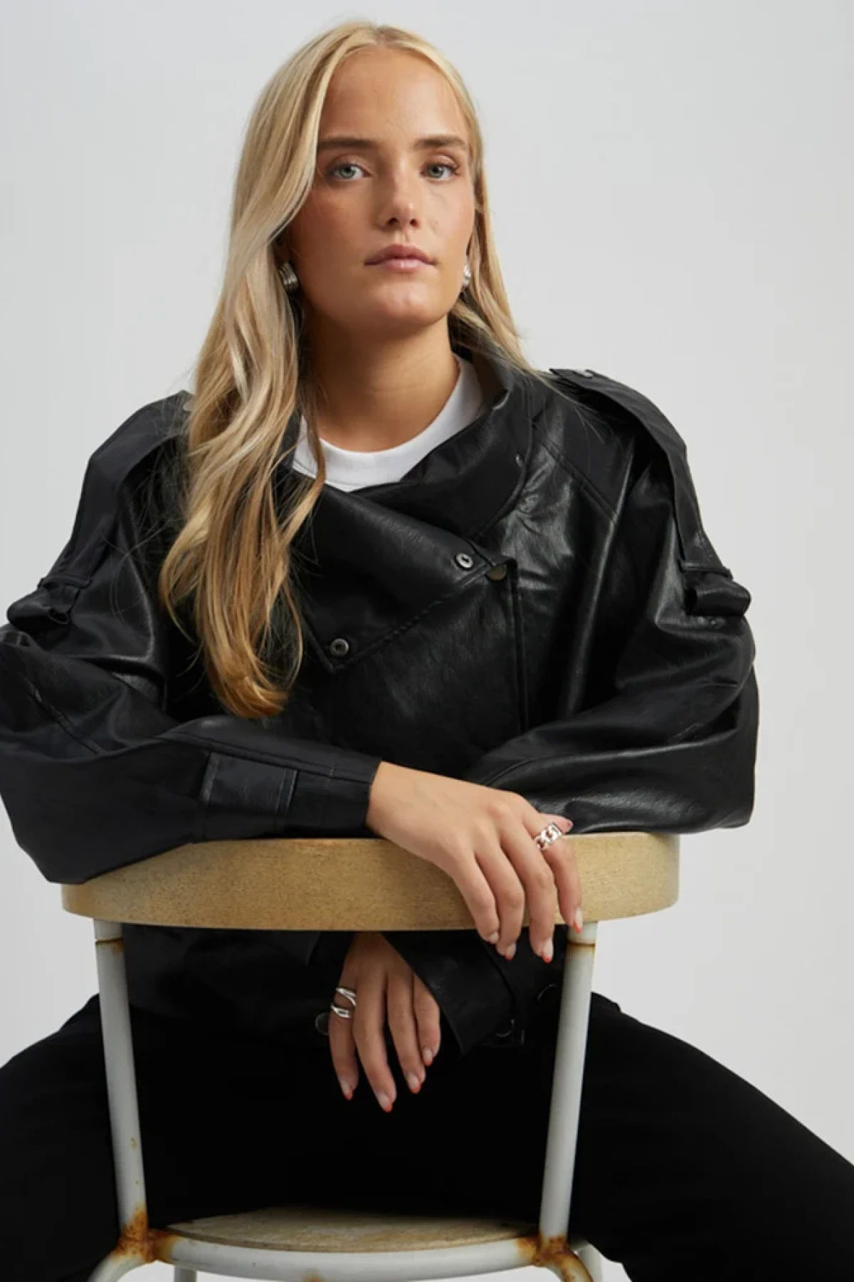 Vegan leather jacket