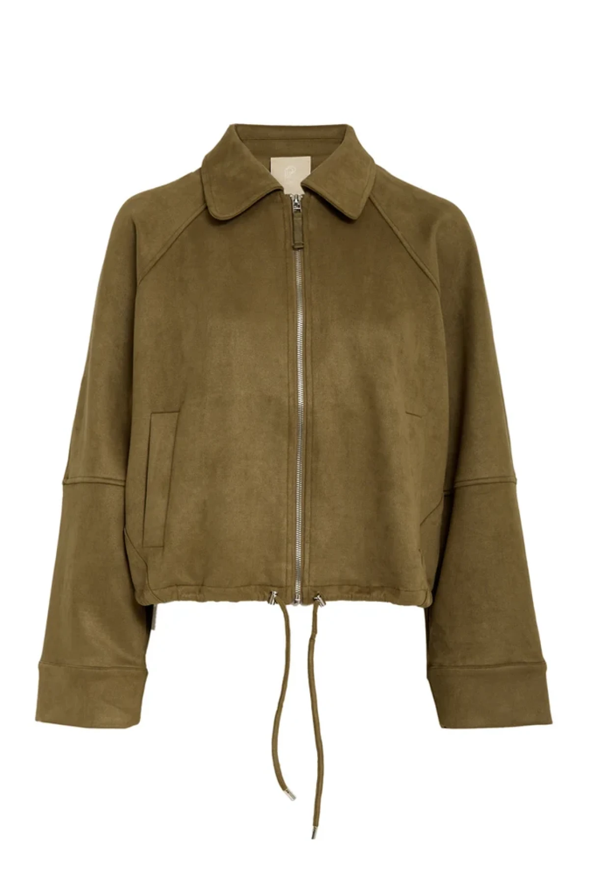 Suede Bomber/ Jacket with zipper