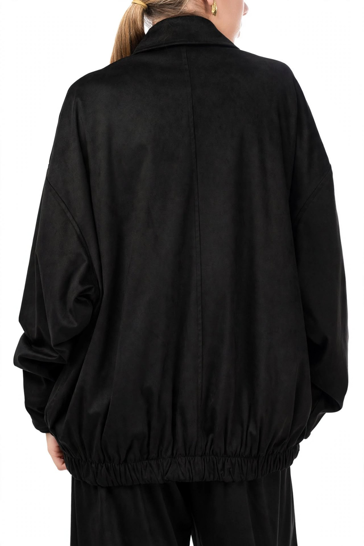 Oversized bomber / jacket  από απαλό suede