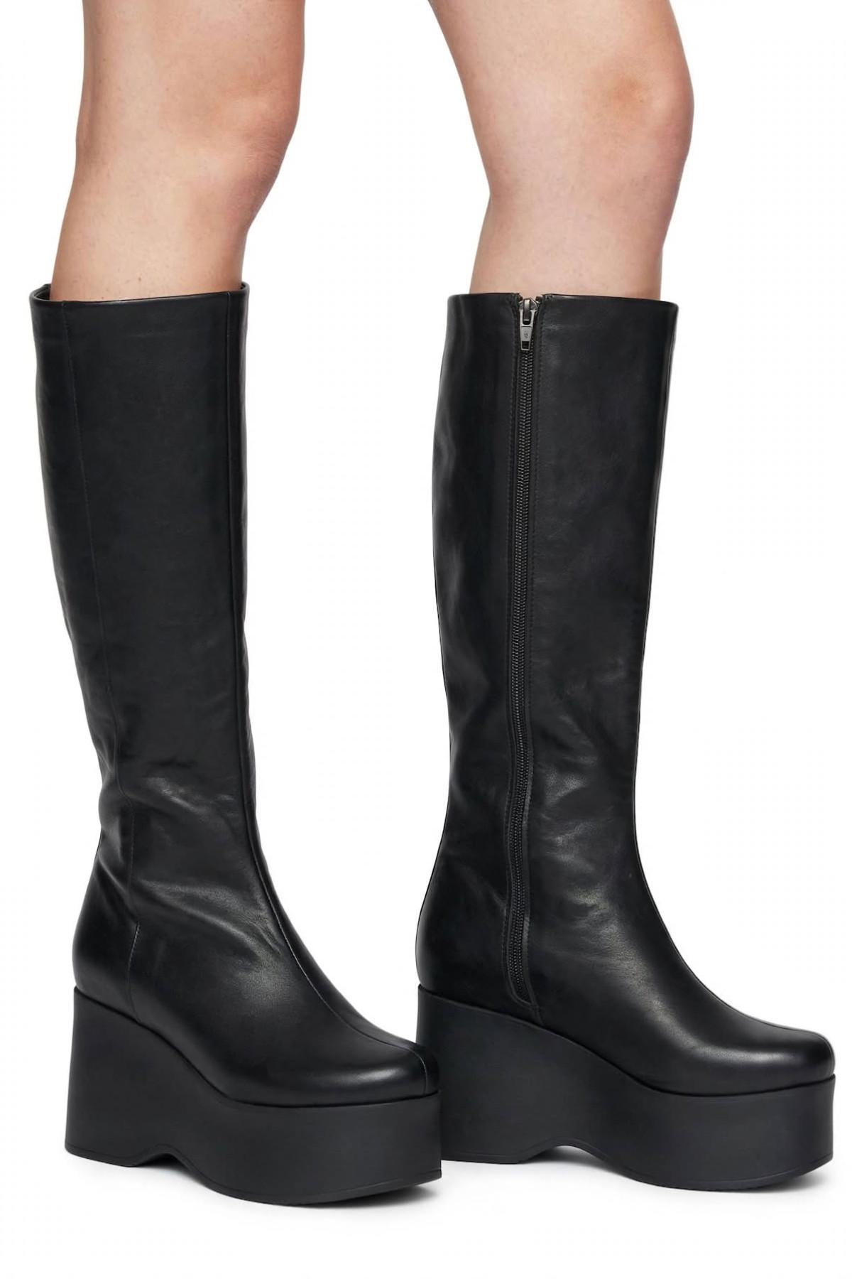 Platform Leather Boots