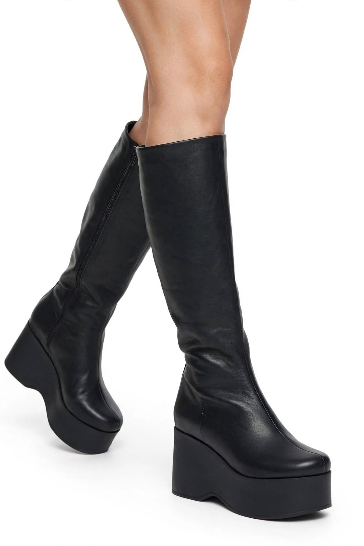 Platform Leather Boots