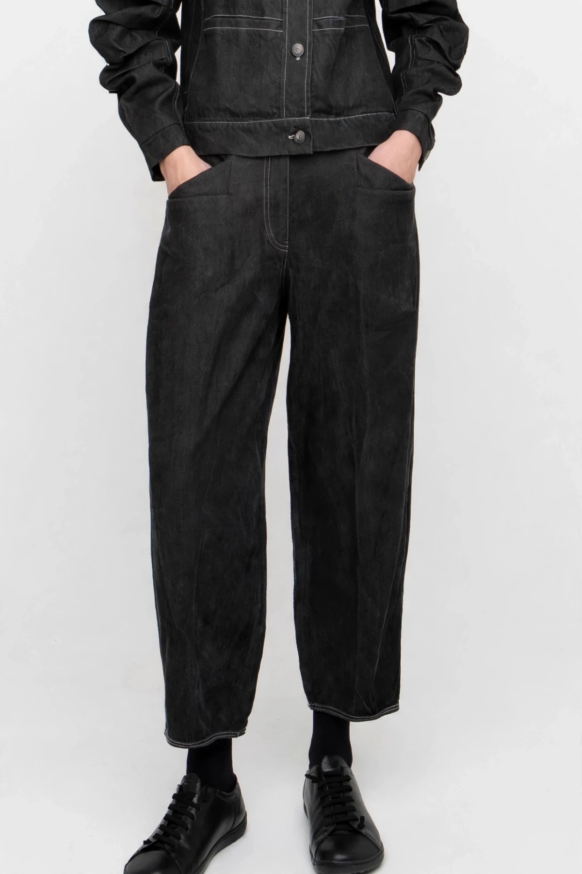 Balloon jeans παντελόνι σε loose γραμμή